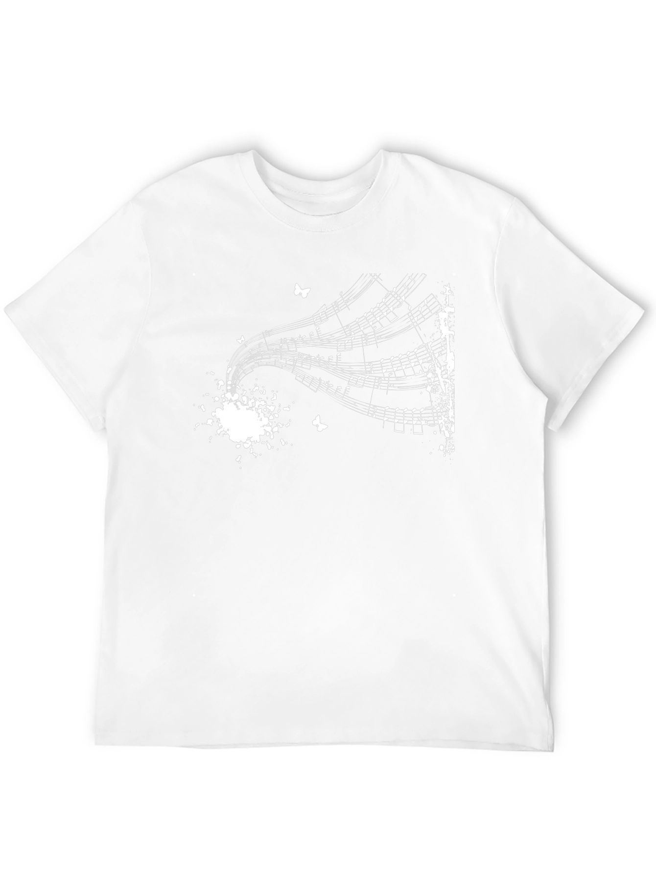 Music Notes T-Shirt - Artistic Design