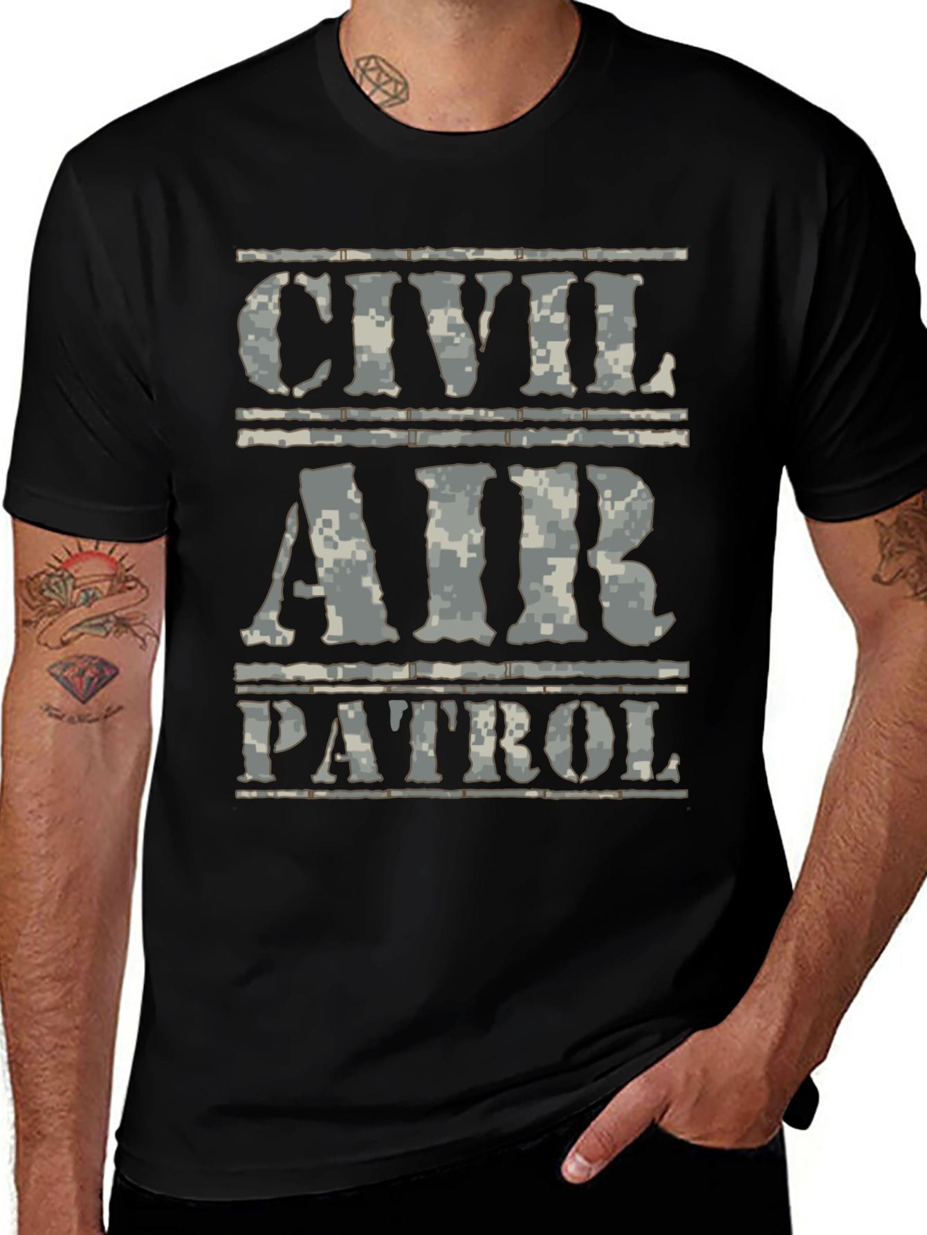 Civil Air Patrol Camo Print T-Shirt