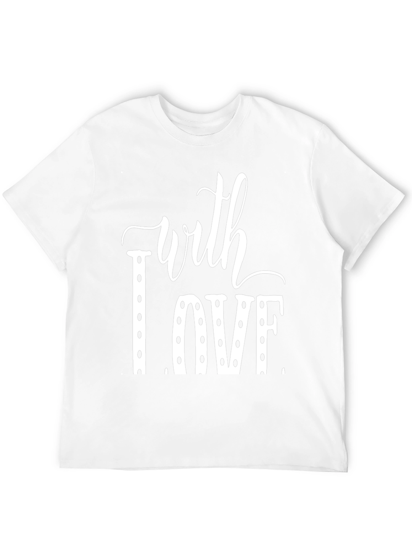 With Love Graphic Tee - Black Casual T-Shirt