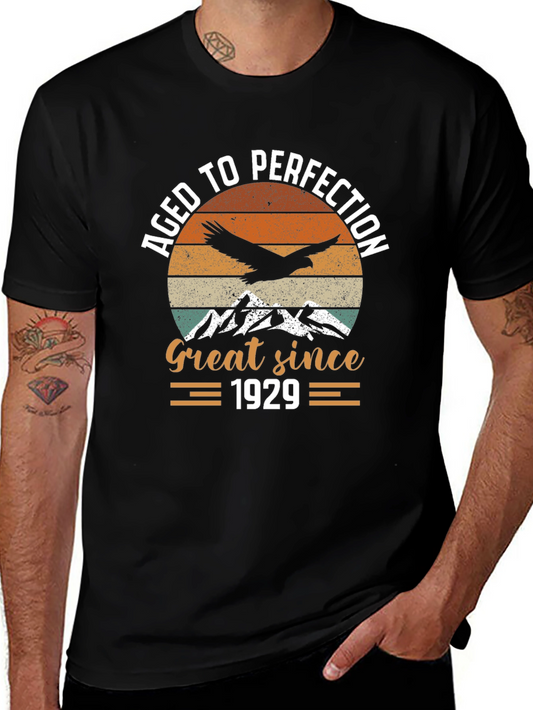 Aged To Perfection - Great Since 1929 Black T-Shirt