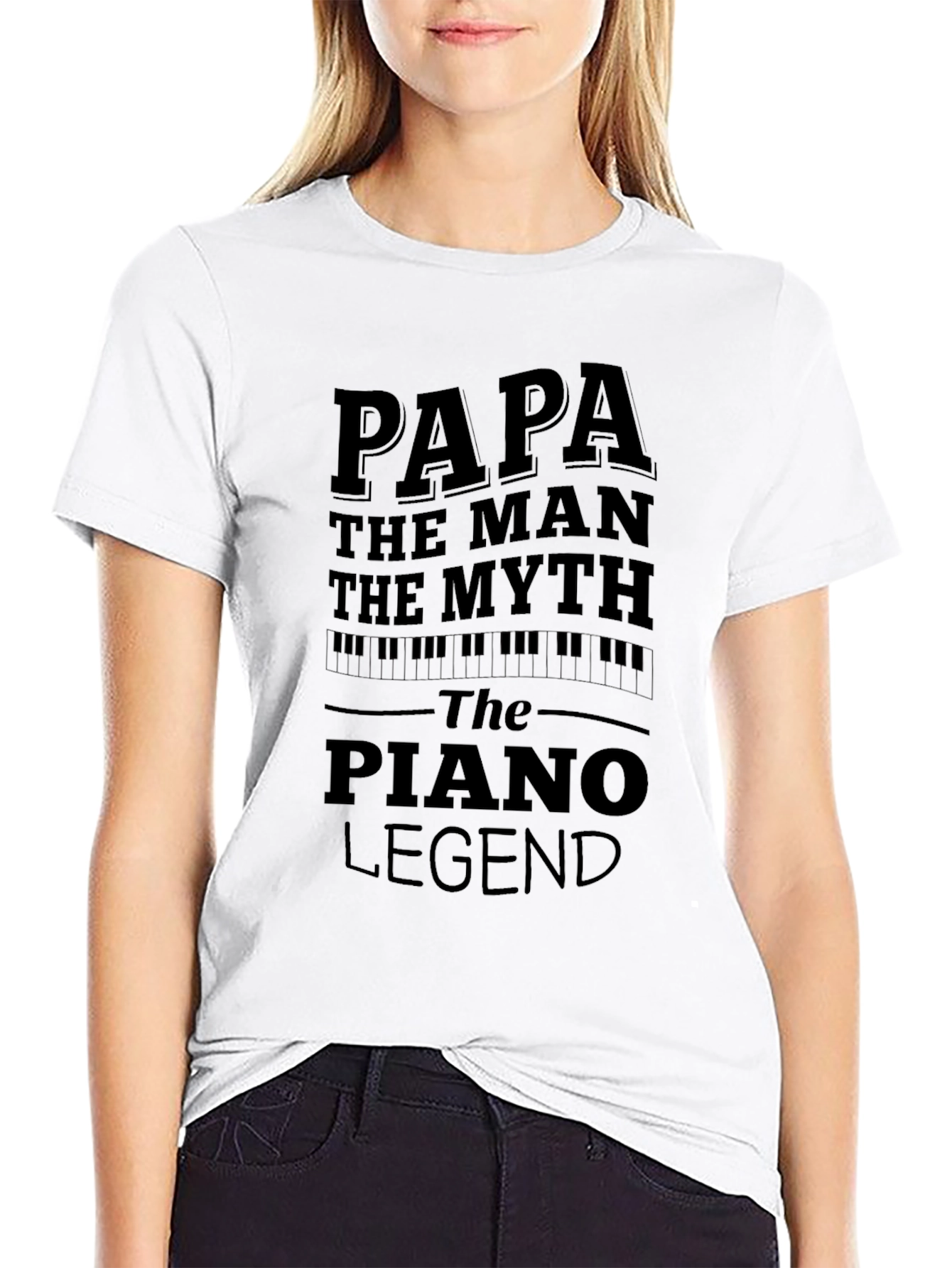 Papa Piano Legend T-Shirt - Perfect Gift!