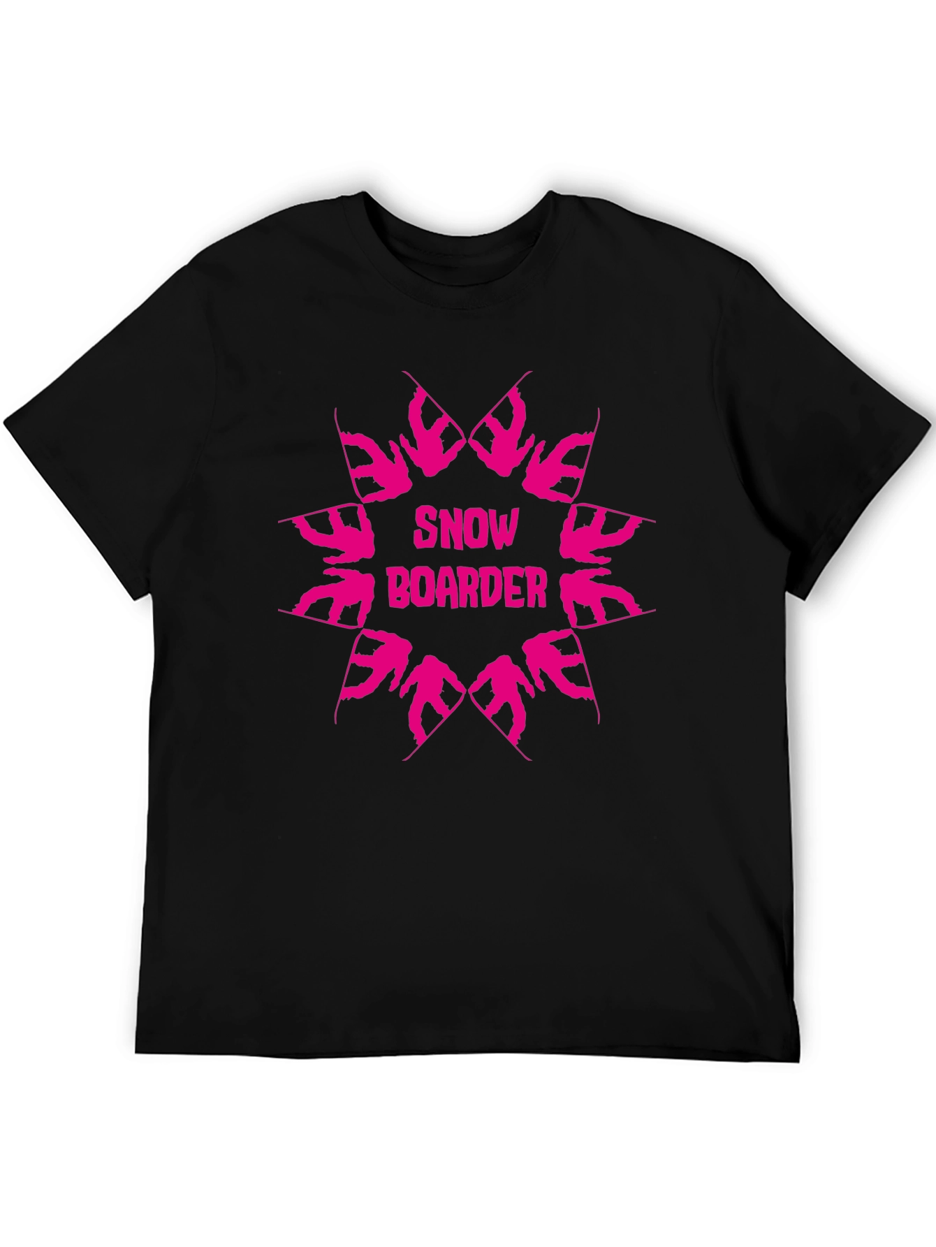 Snowboarder Graphic Black T-Shirt