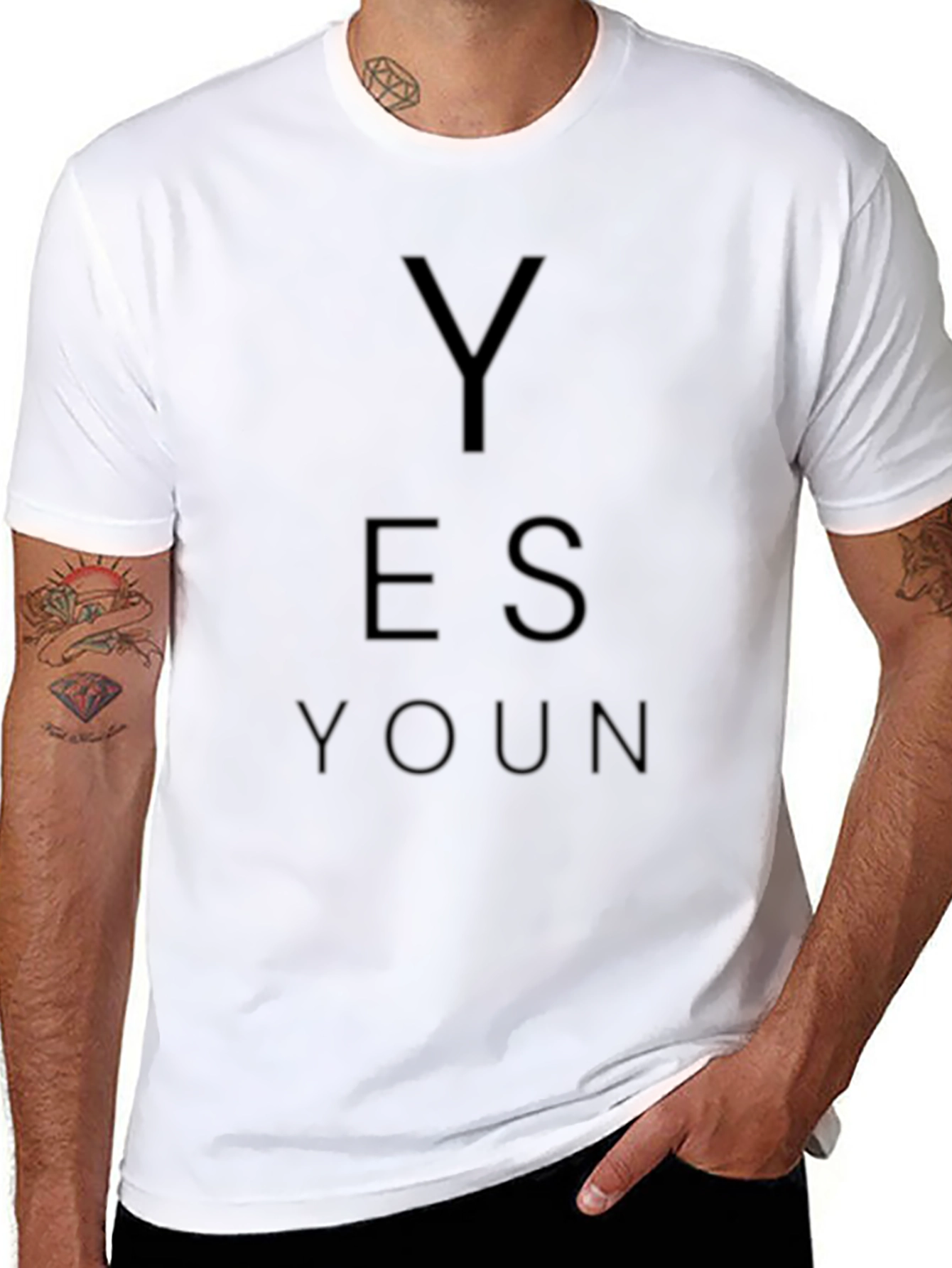 Yes Youn Black Graphic Tee