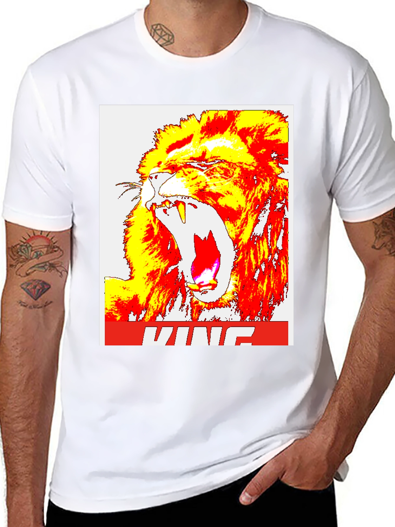 King Lion Graphic Tee - Bold Statement T-Shirt