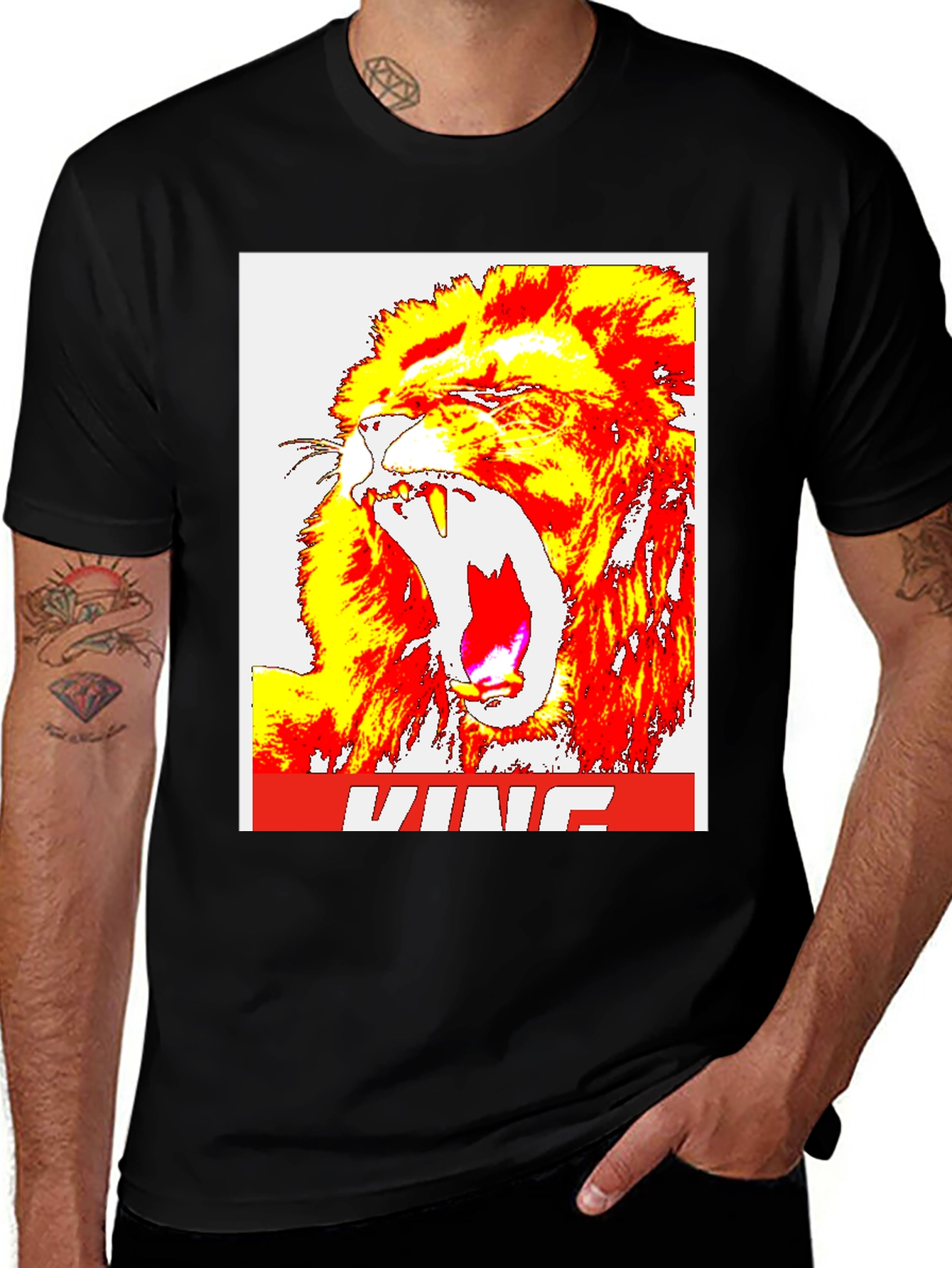 King Lion Graphic Tee - Bold Statement T-Shirt