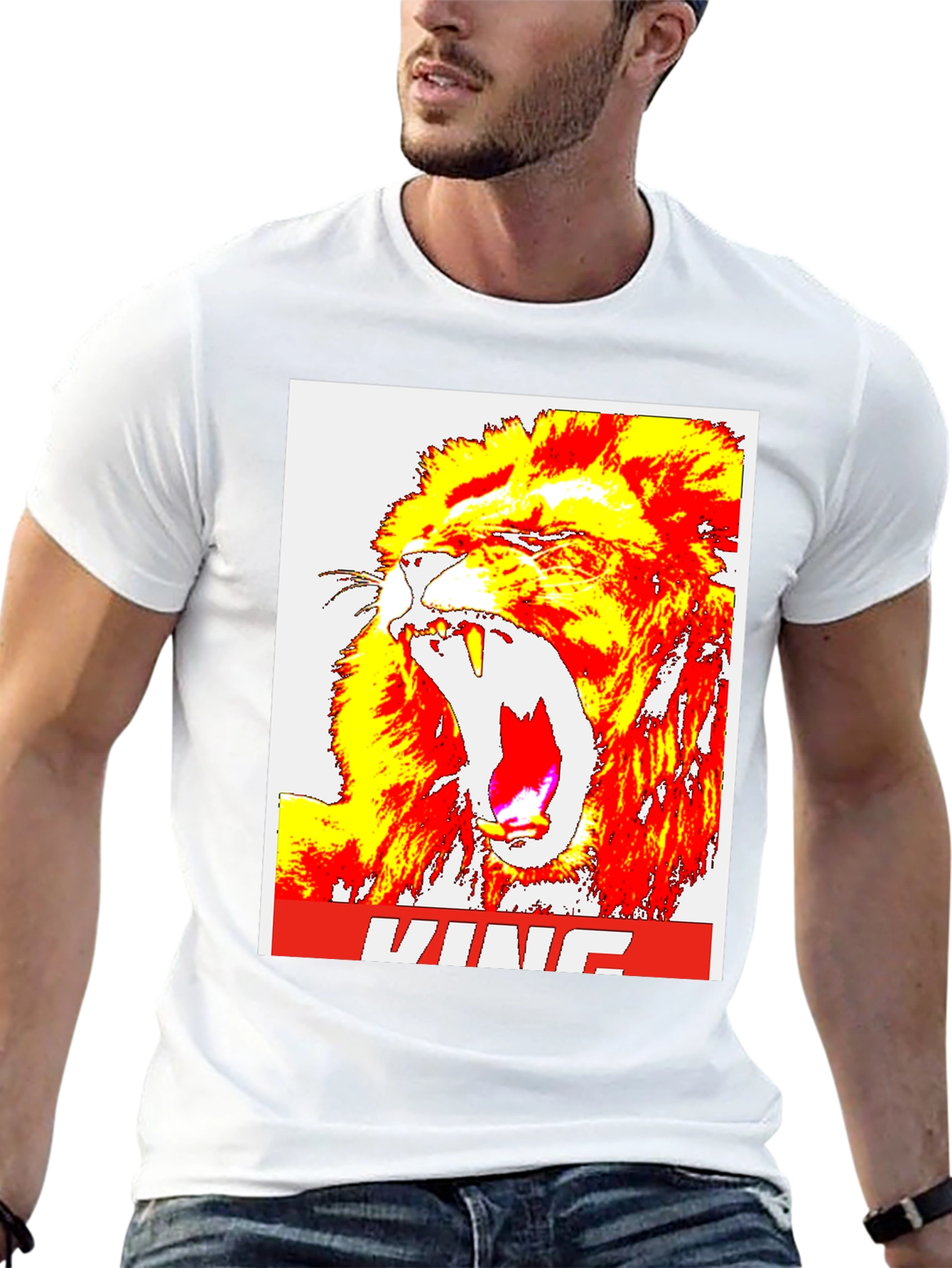 King Lion Graphic Tee - Bold Statement T-Shirt