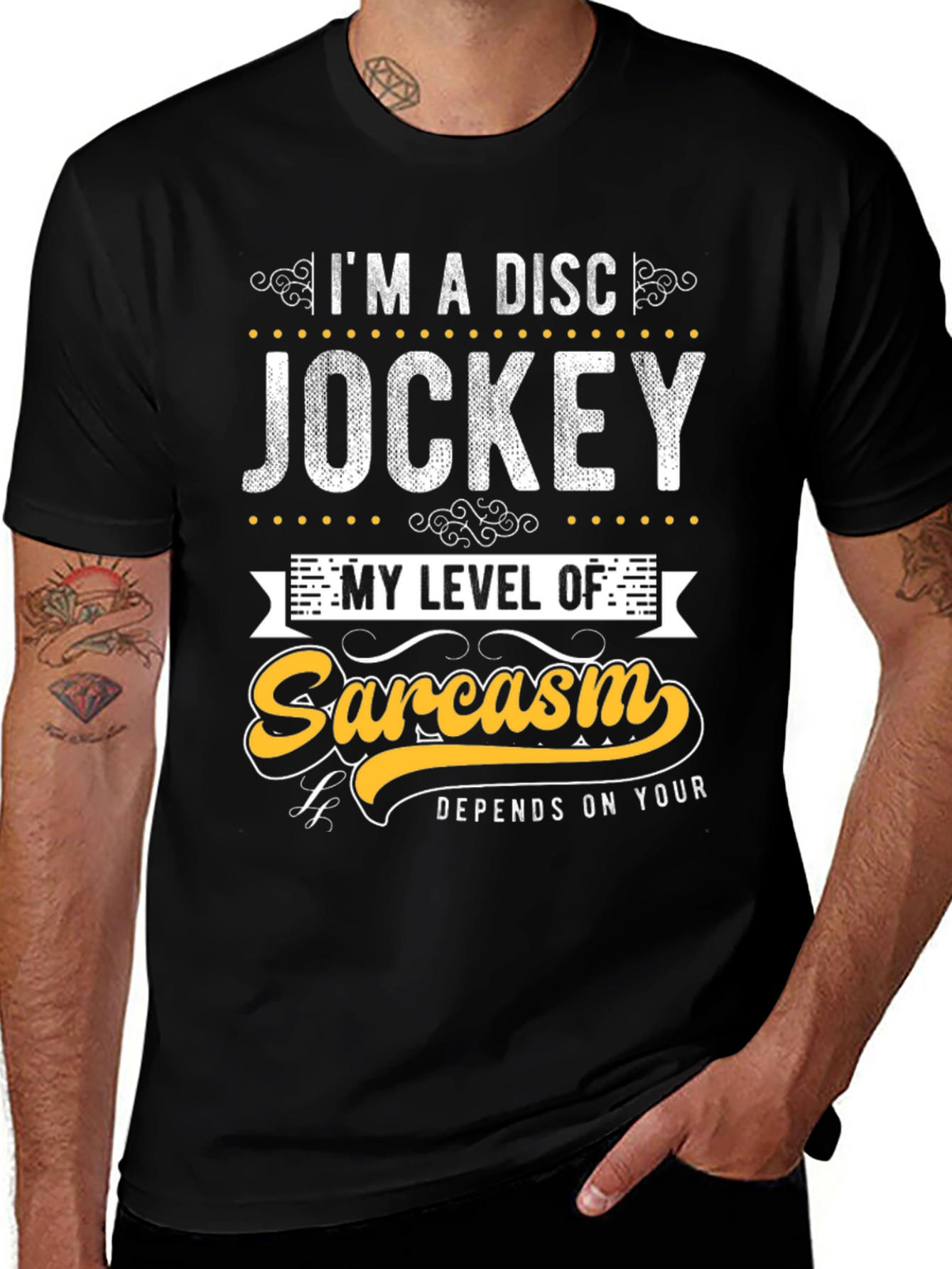 Disc Jockey Sarcasm Tee - Funny Graphic T-Shirt
