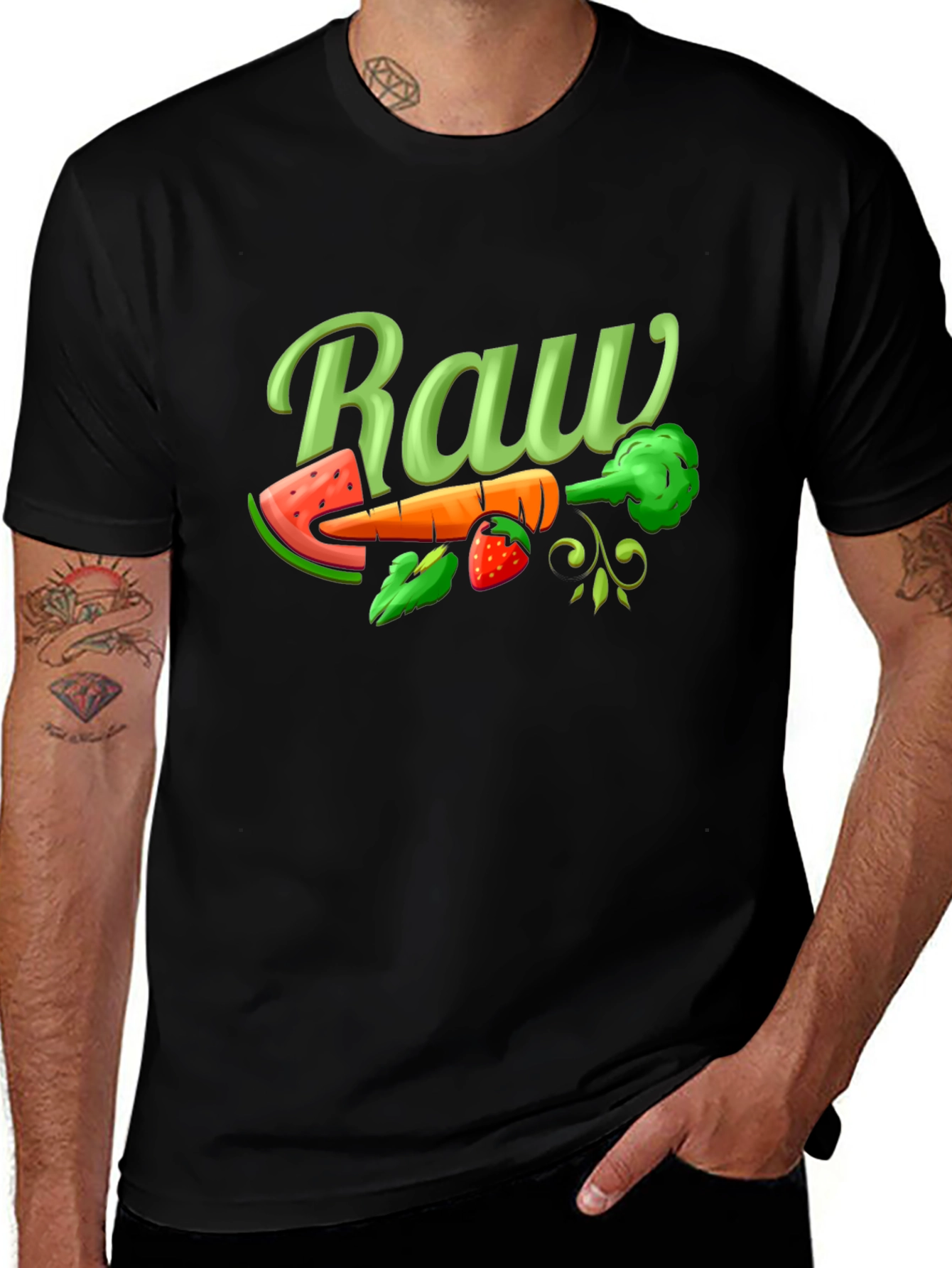 Raw Food Diet T-Shirt - Vegan Graphic Tee