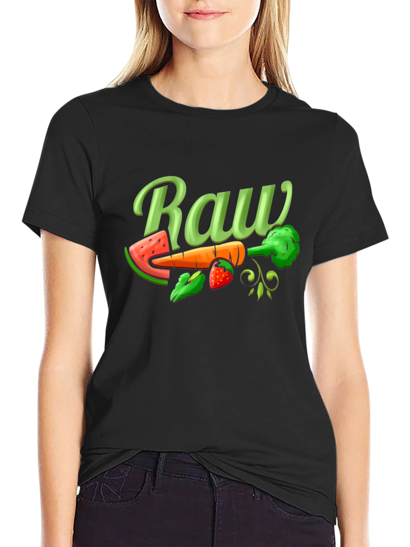 Raw Food Diet T-Shirt - Vegan Graphic Tee