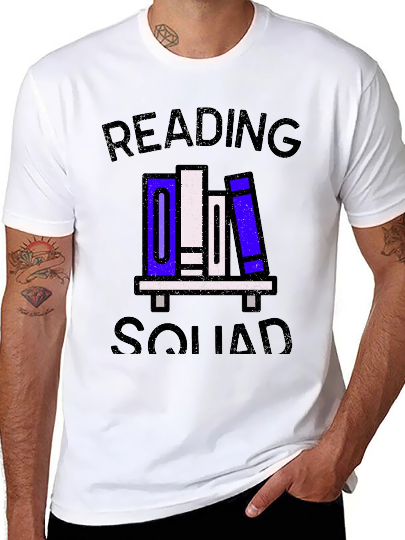 Reading Squad Graphic Tee - Book Lover Shirt