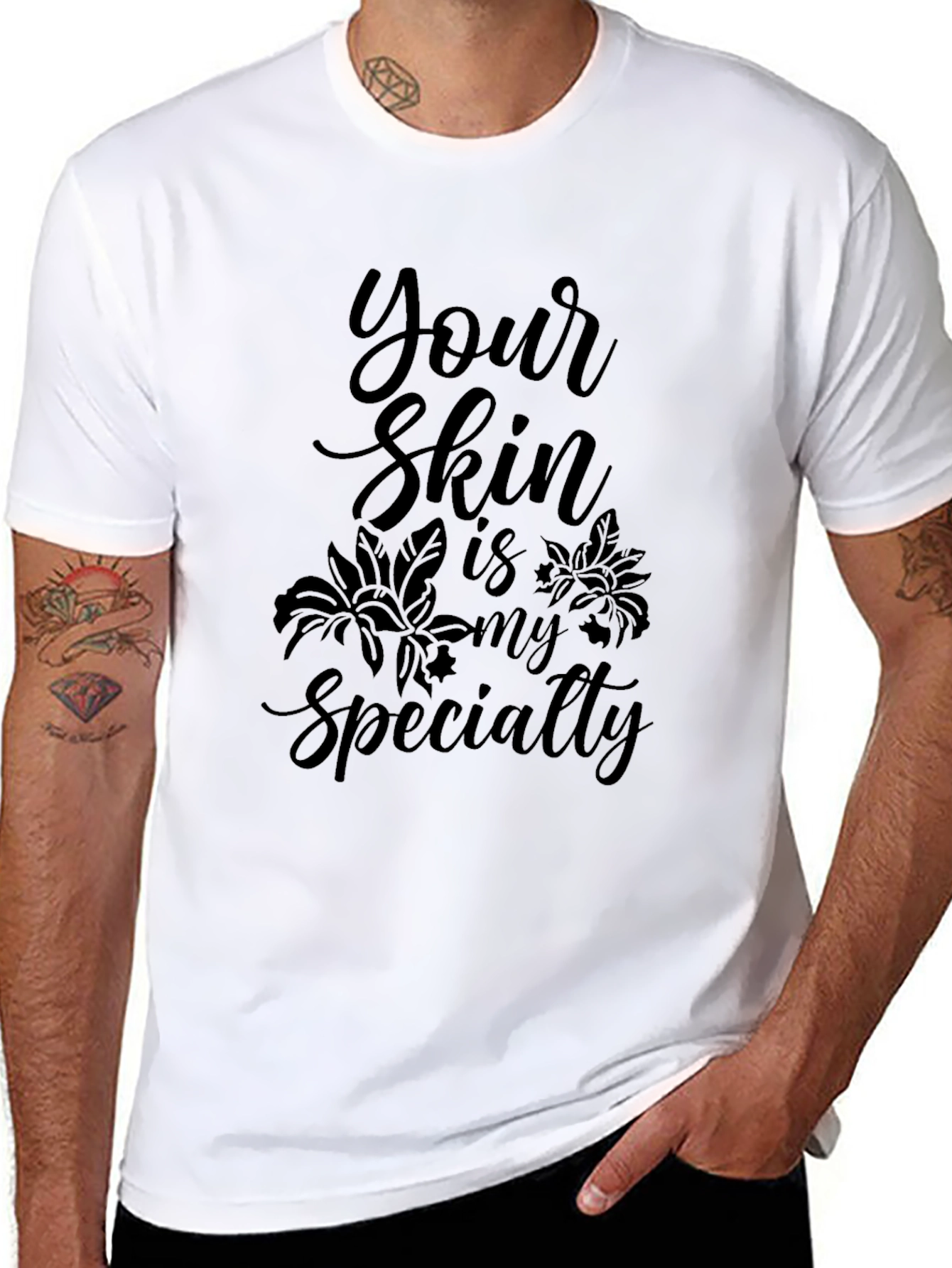 Your Skin is My Specialty Black Tee