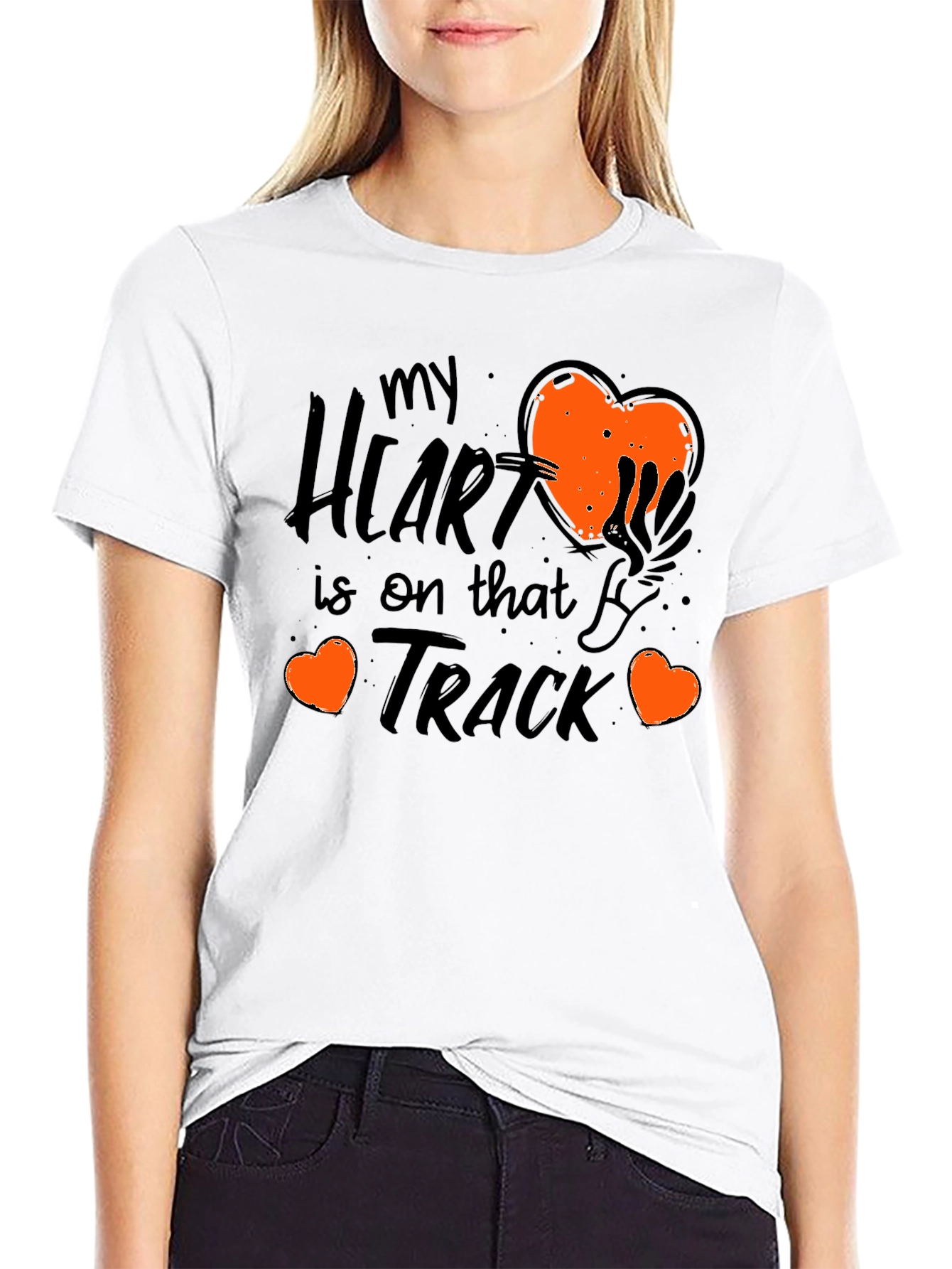 My Heart Is On That Track Graphic Tee