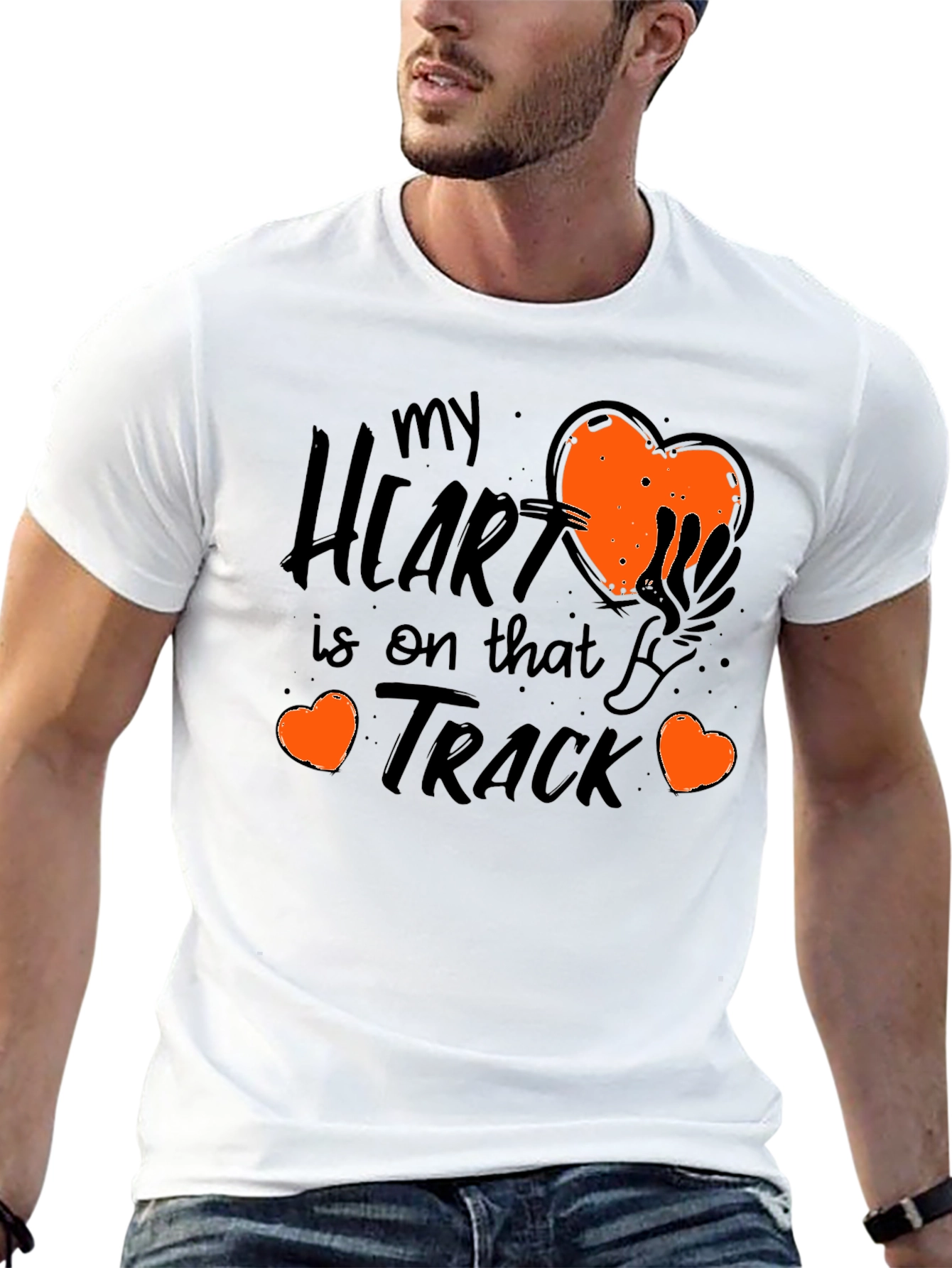 My Heart Is On That Track Graphic Tee