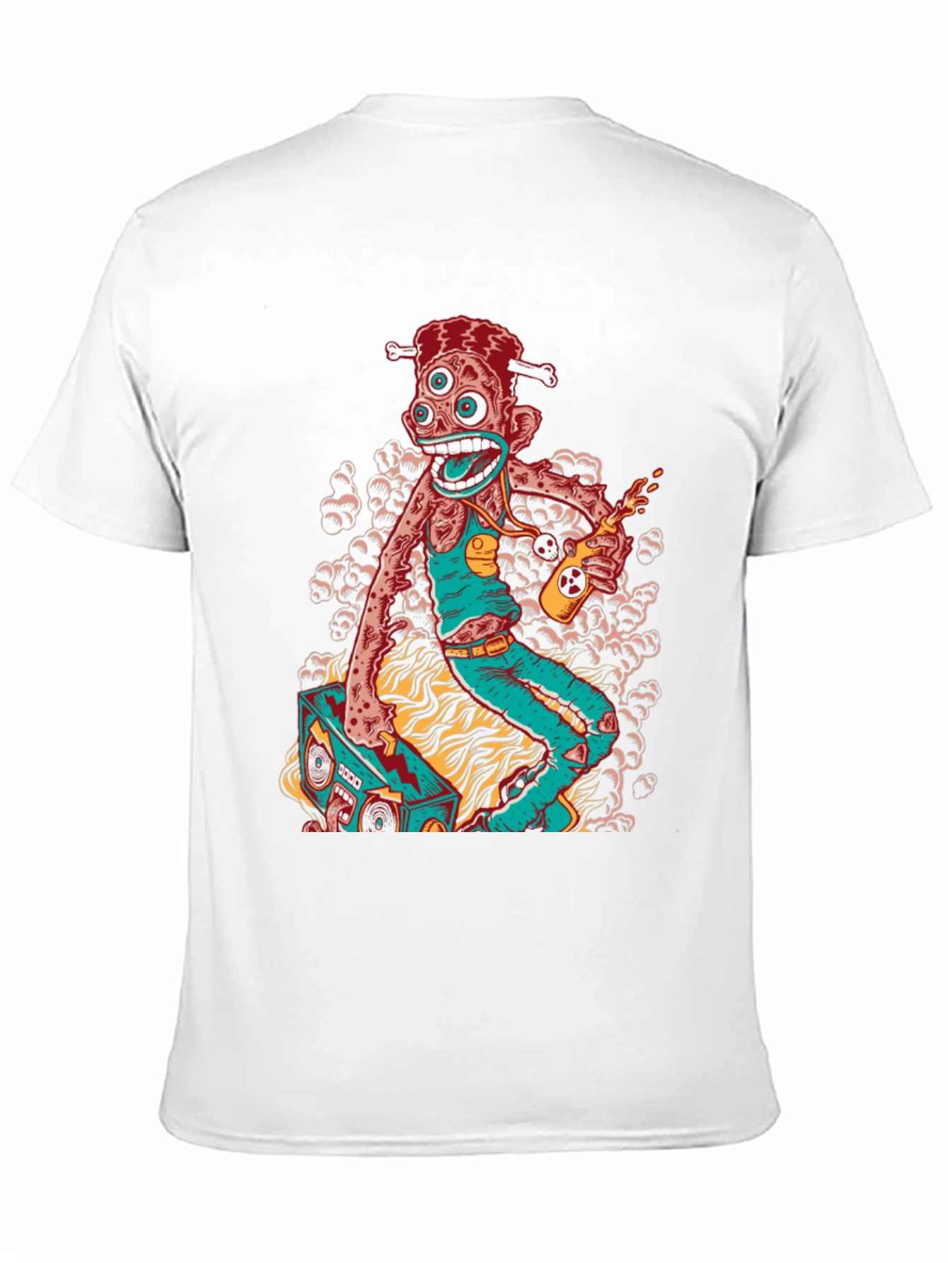 Groovy Zombie Boombox Graphic Tee