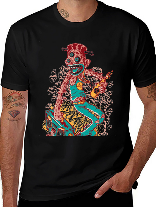 Groovy Zombie Boombox Graphic Tee