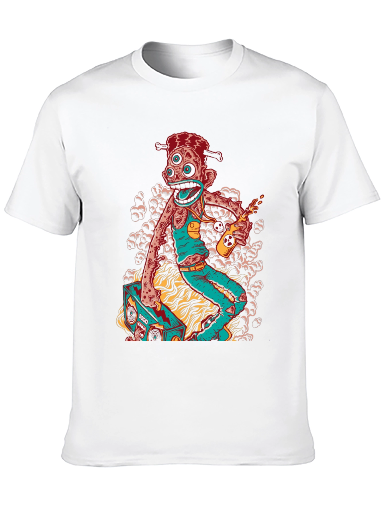 Groovy Zombie Boombox Graphic Tee
