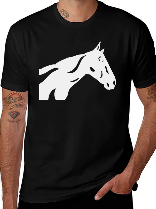 Horse Graphic Black T-Shirt - Stylish & Comfortable