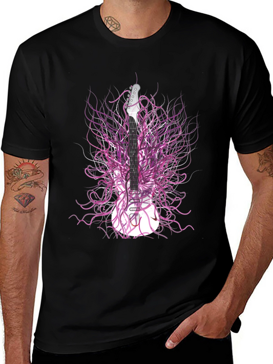 Guitar Art Tee - Electric Guitar T-Shirt