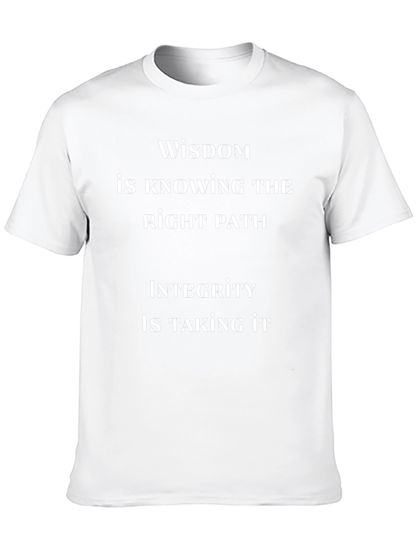 Wisdom & Integrity Graphic Tee - Mens Black T-Shirt