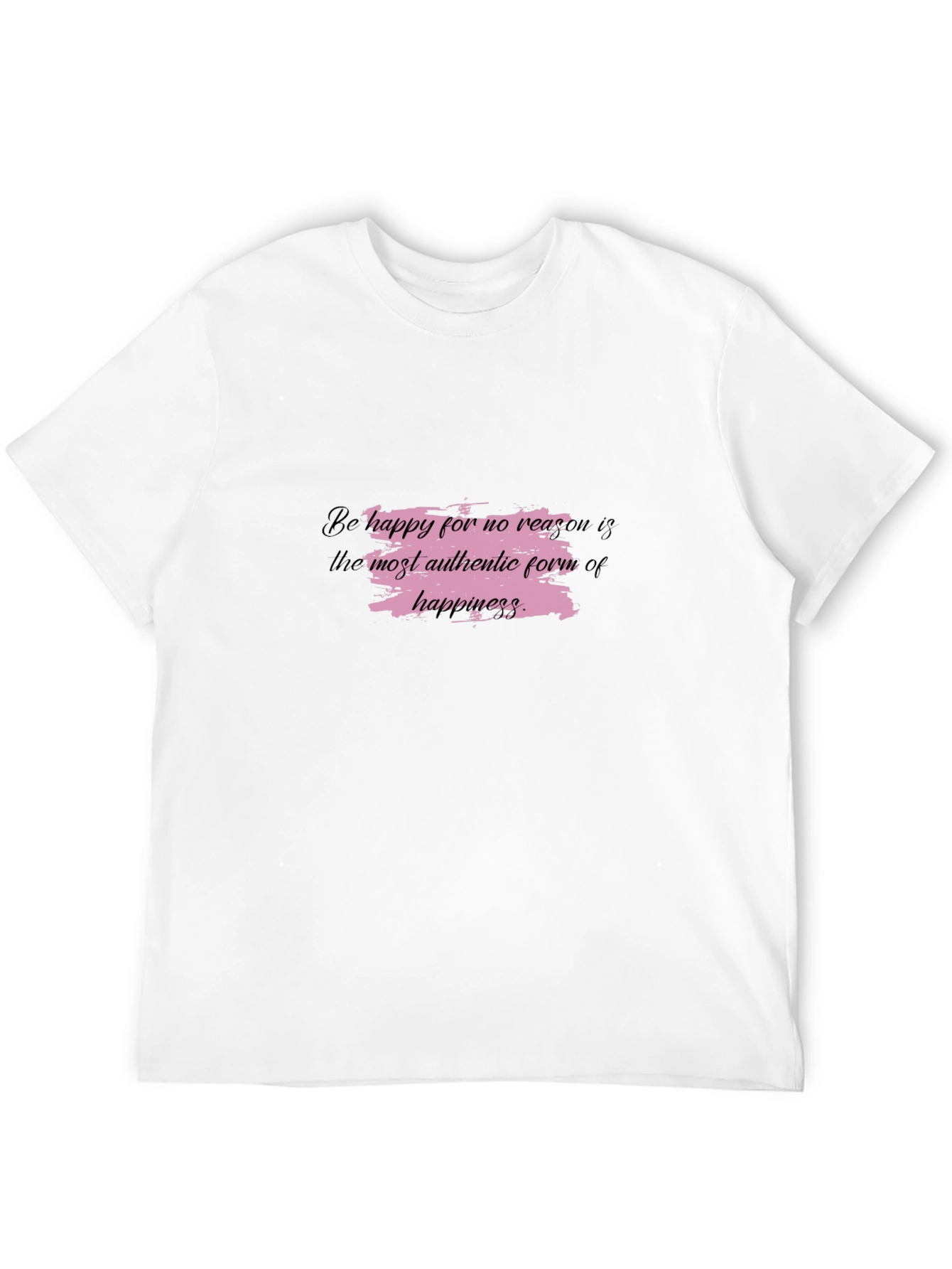 Inspirational Graphic Tee - Be Happy T-Shirt