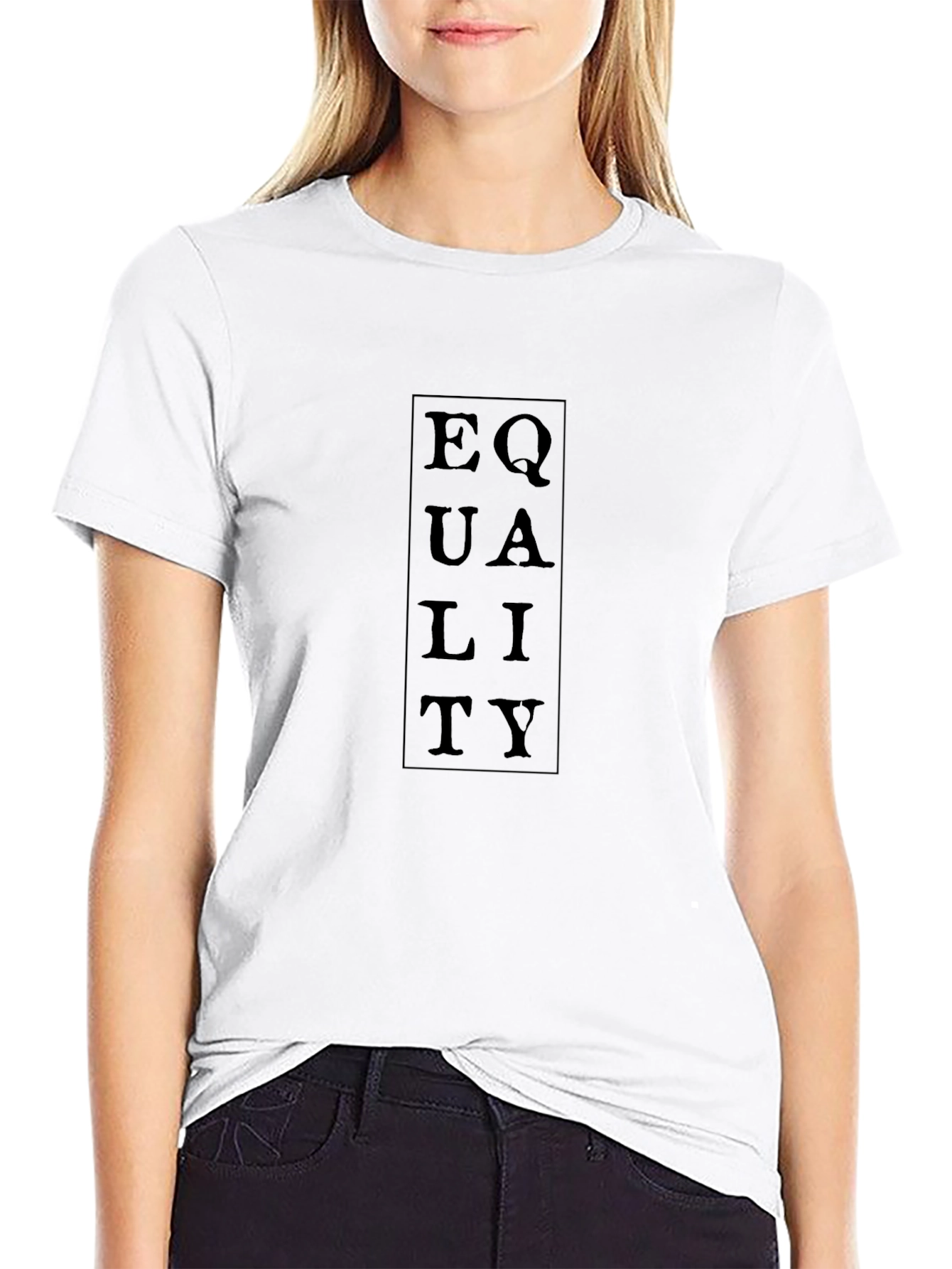 Equality Black Graphic Tee Shirt