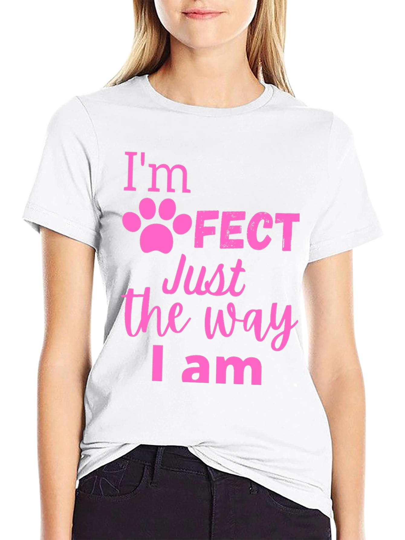 Im Paw-Fect Black T-Shirt