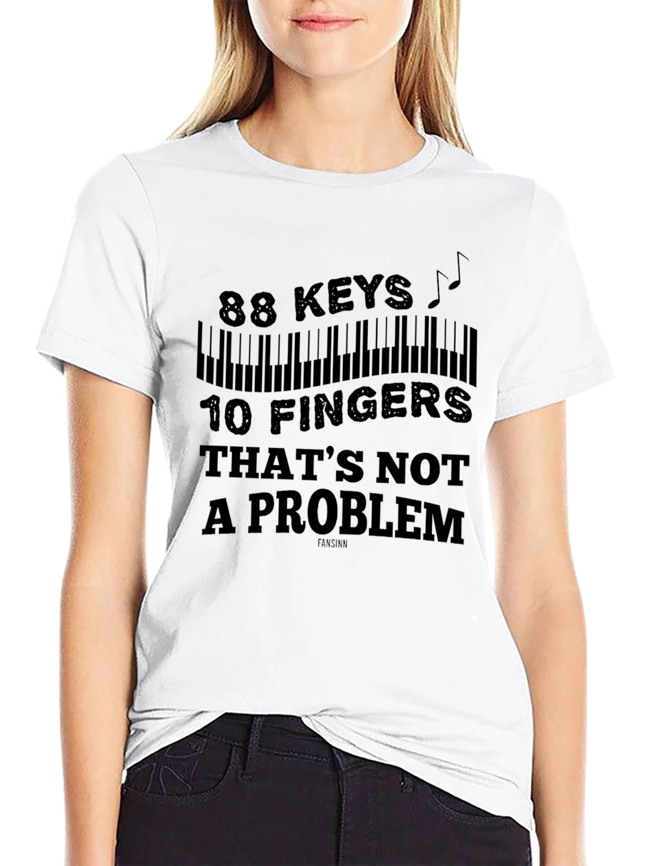 88 Keys 10 Fingers T-Shirt - Music Lover Gift