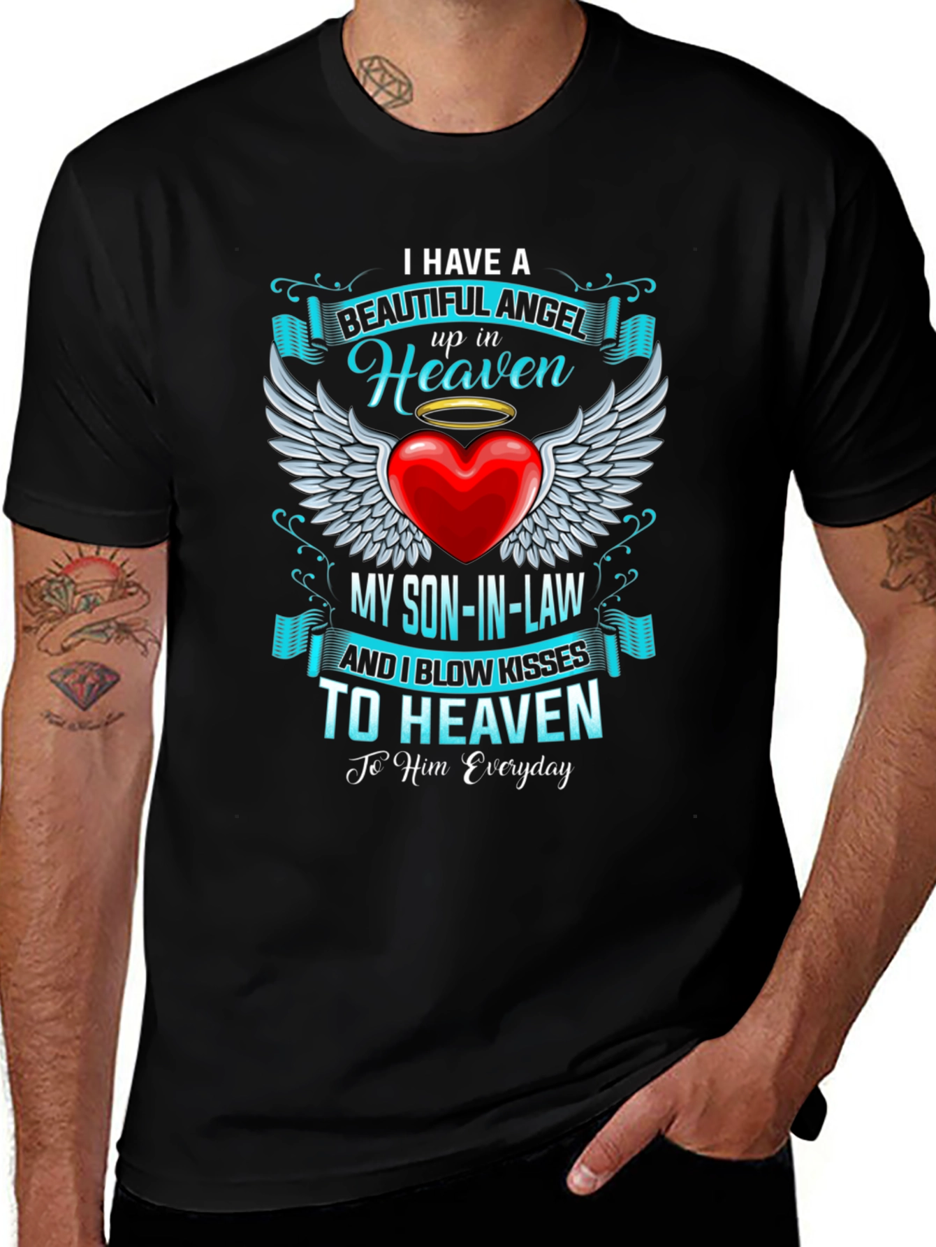 Memorial Son-in-Law Angel in Heaven T-Shirt