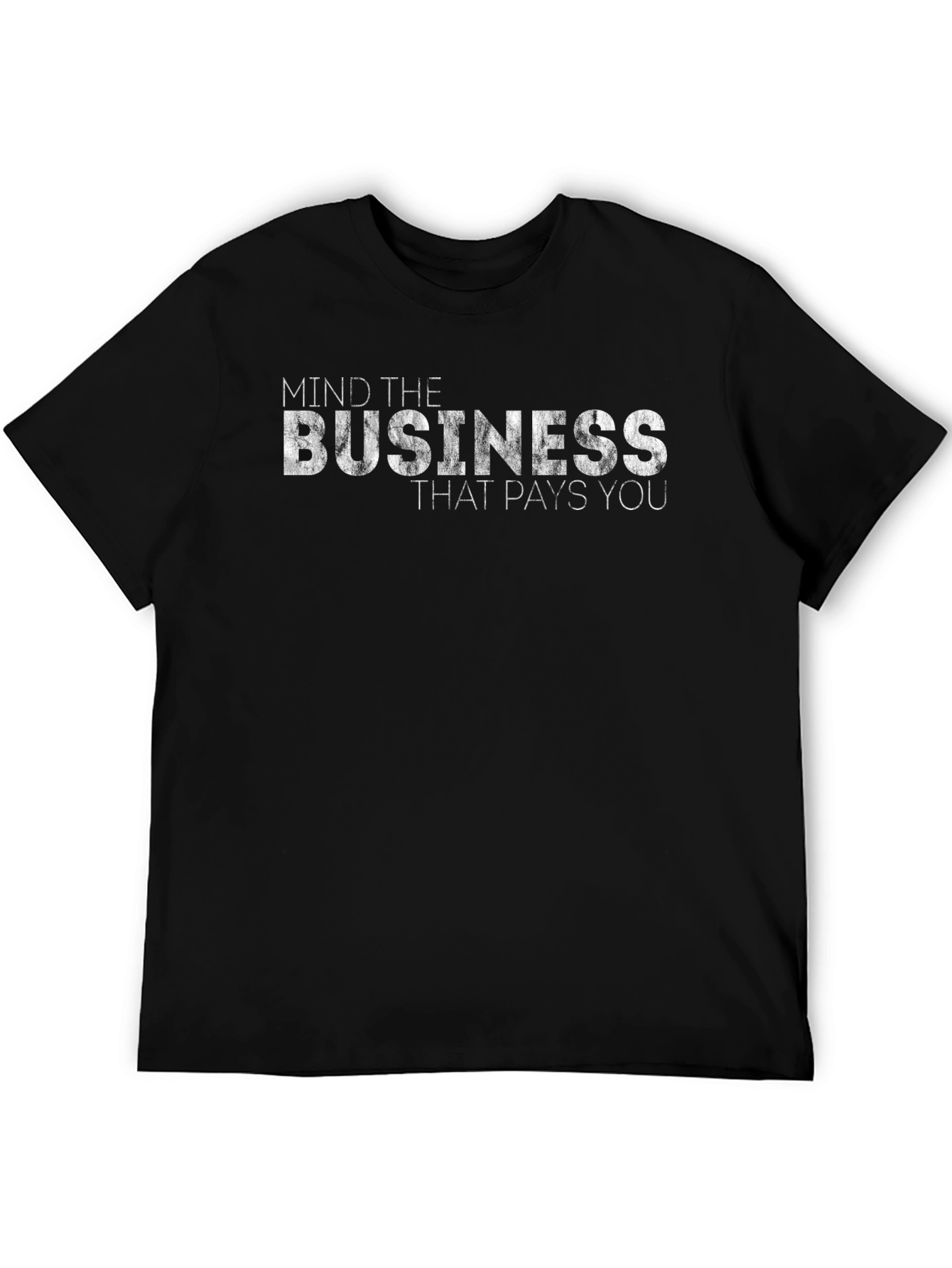 Mind the Business Graphic Tee - Black Casual Shirt