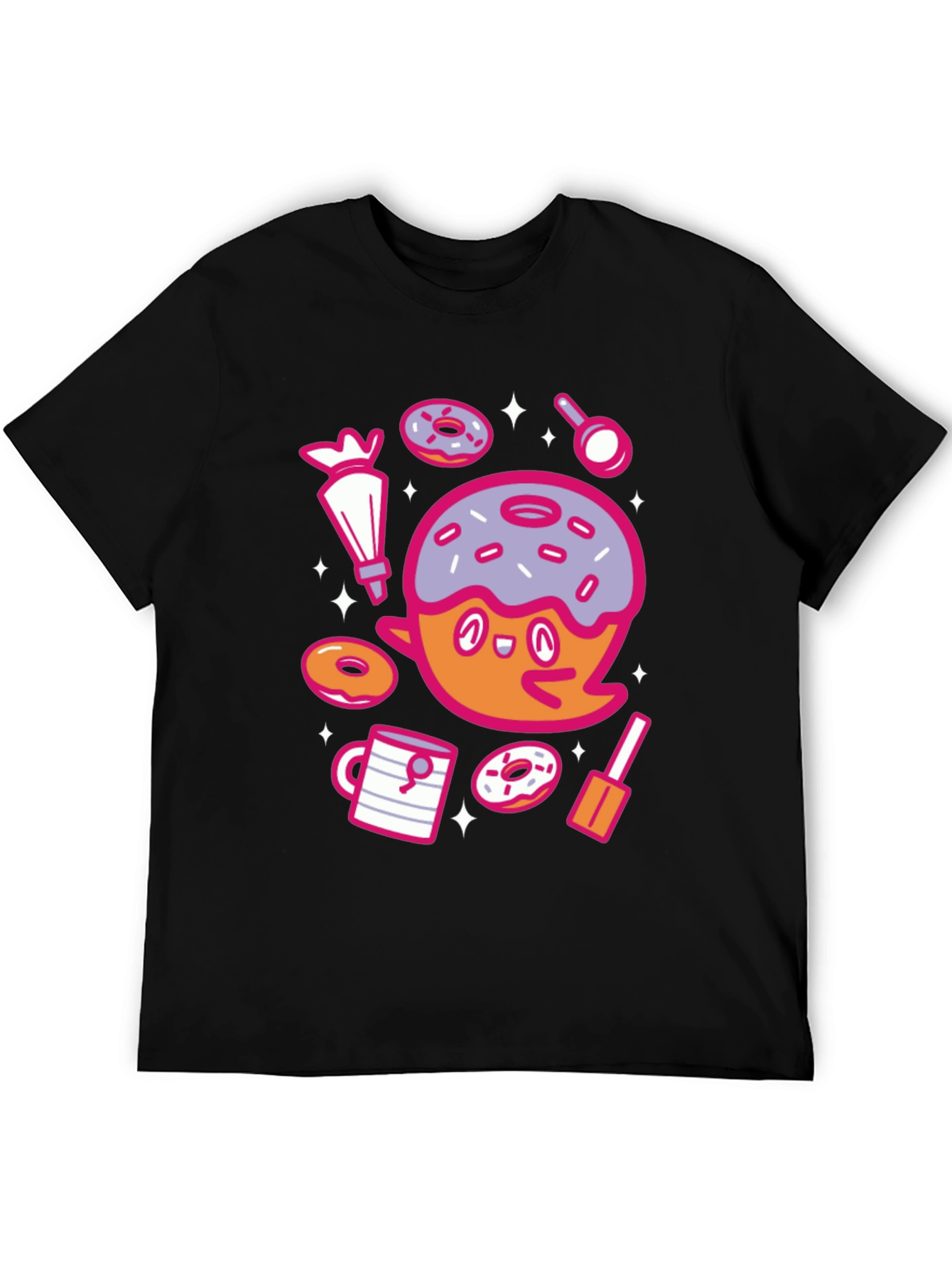 Donut Ghost Graphic Tee - Spooky Sweet T-Shirt