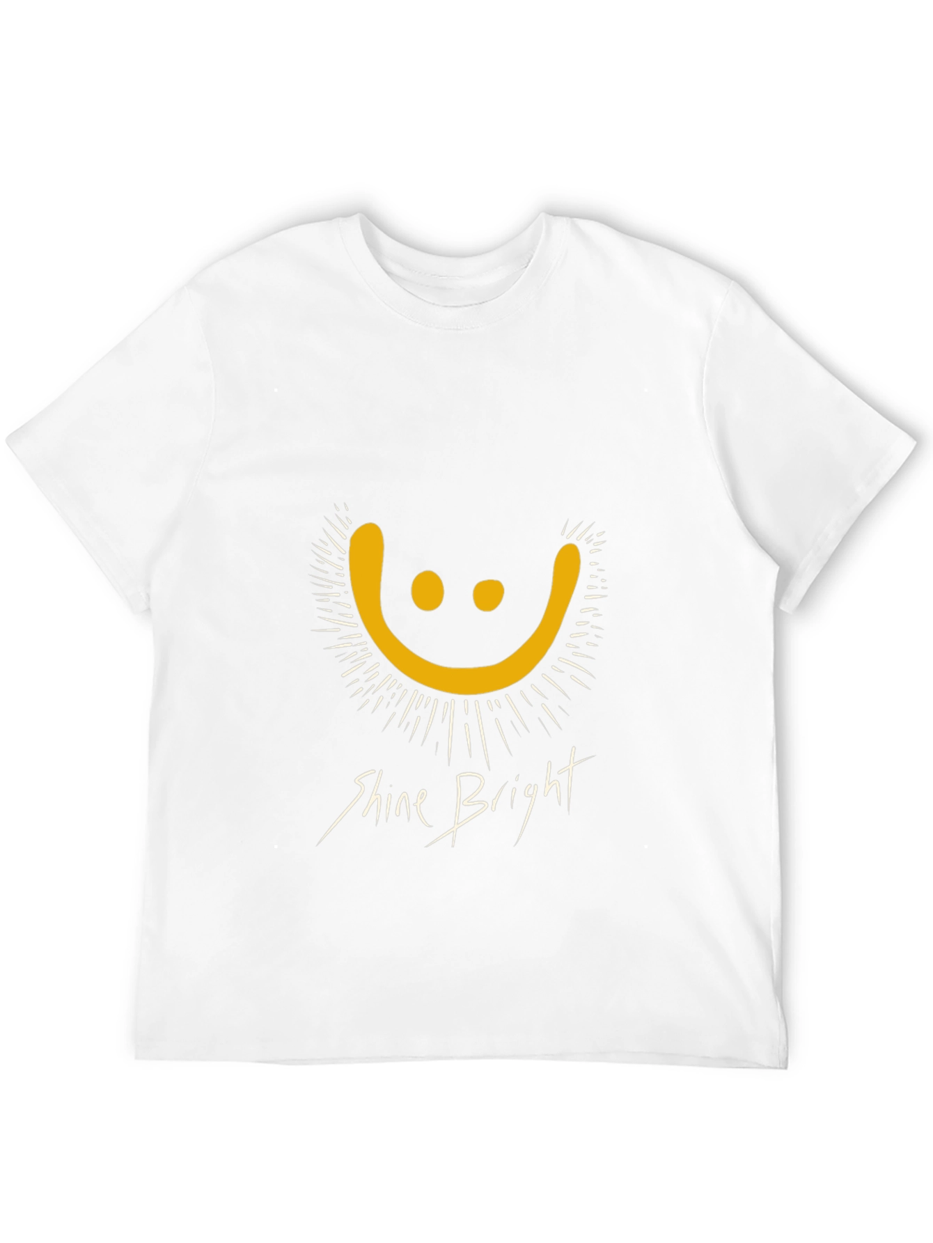 Shine Bright Graphic Tee - Black Cotton T-Shirt