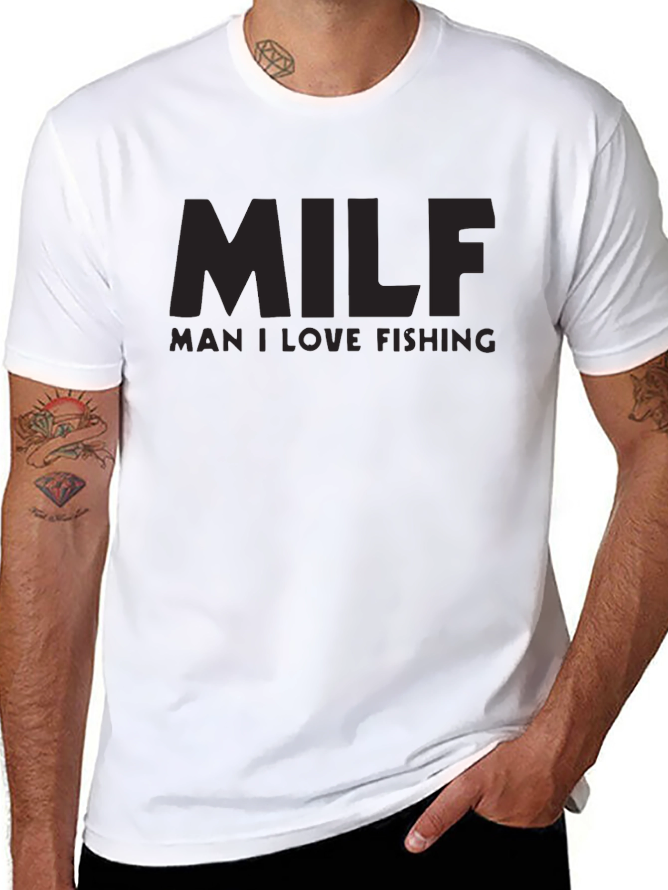 MILF Man I Love Fishing Graphic T-Shirt