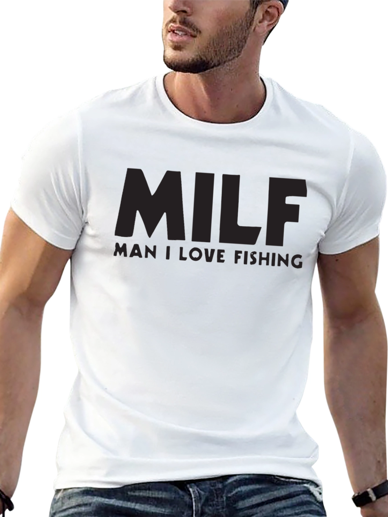 MILF Man I Love Fishing Graphic T-Shirt