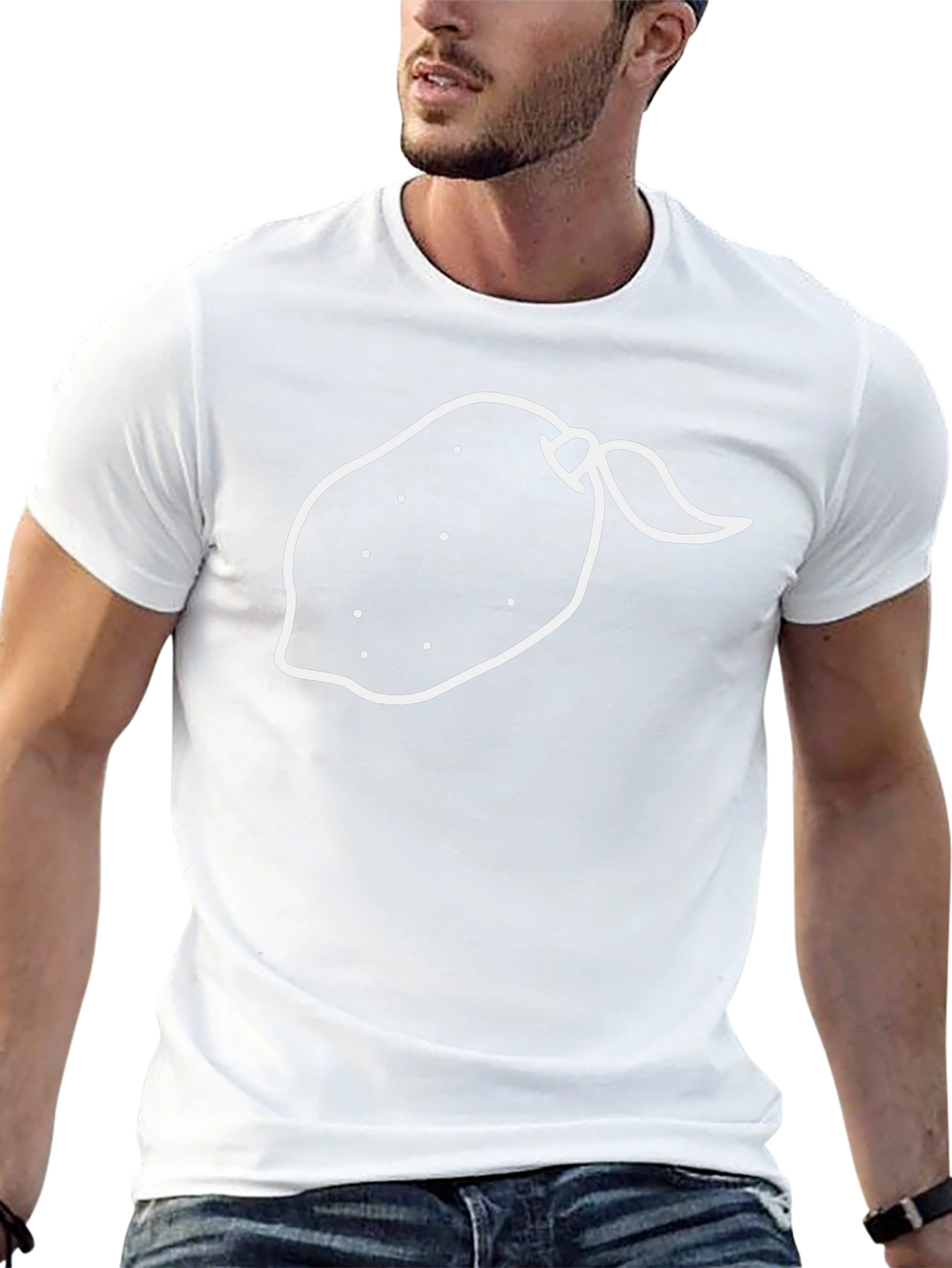 Whimsical Lemon Graphic Tee - Unisex Black T-Shirt