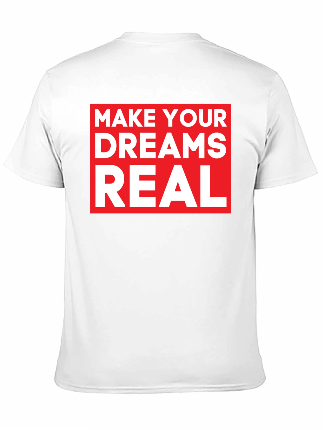 Make Your Dreams Real Black Graphic Tee