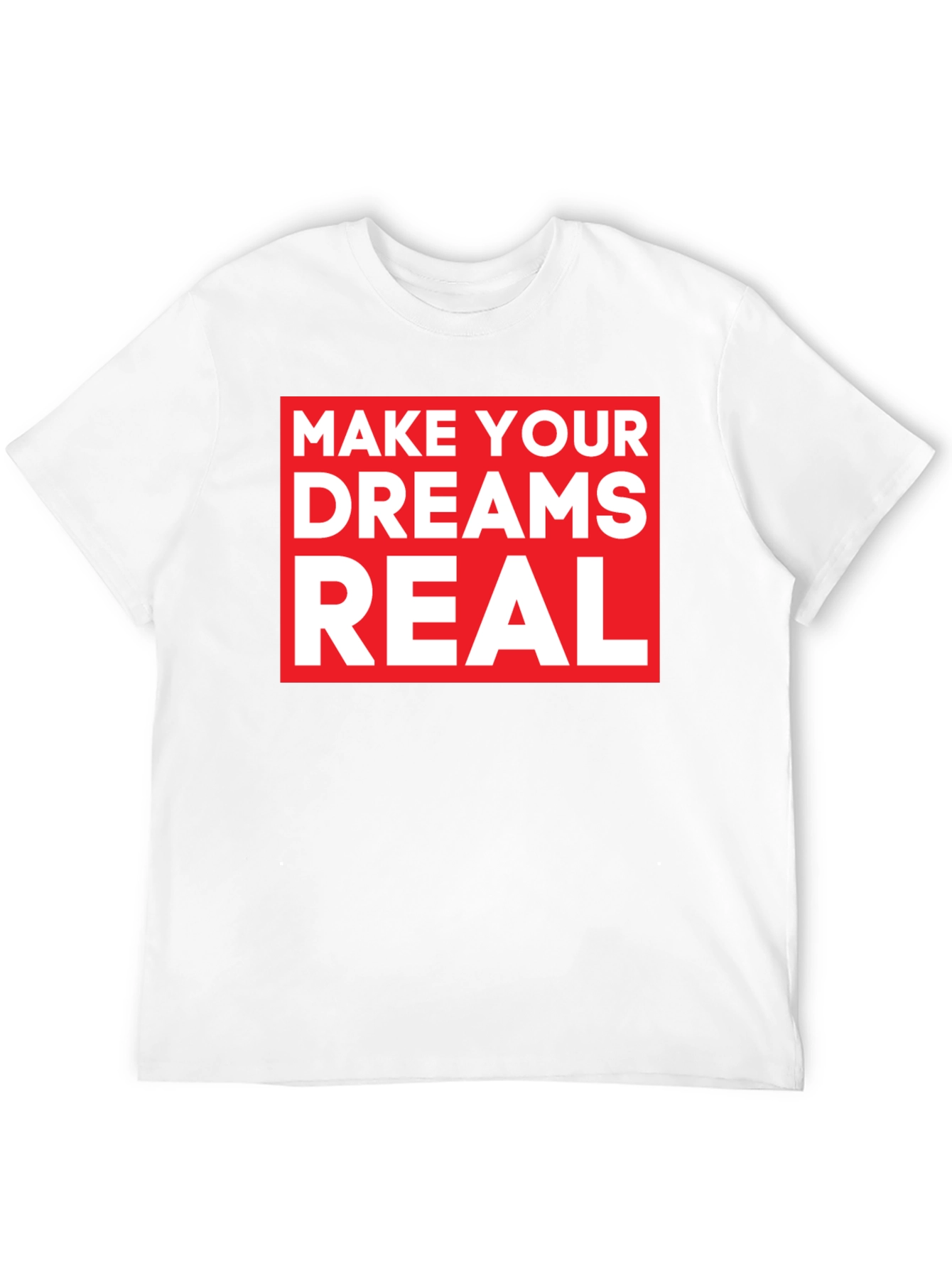 Make Your Dreams Real Black Graphic Tee