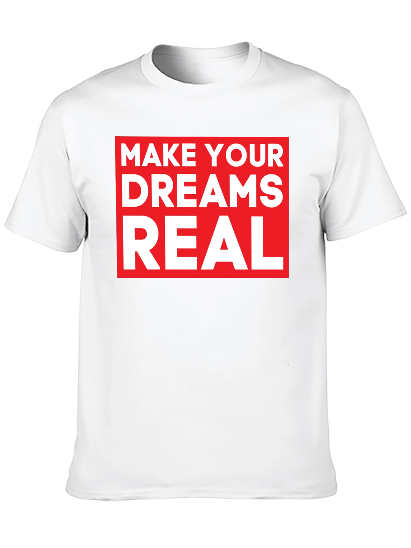 Make Your Dreams Real Black Graphic Tee