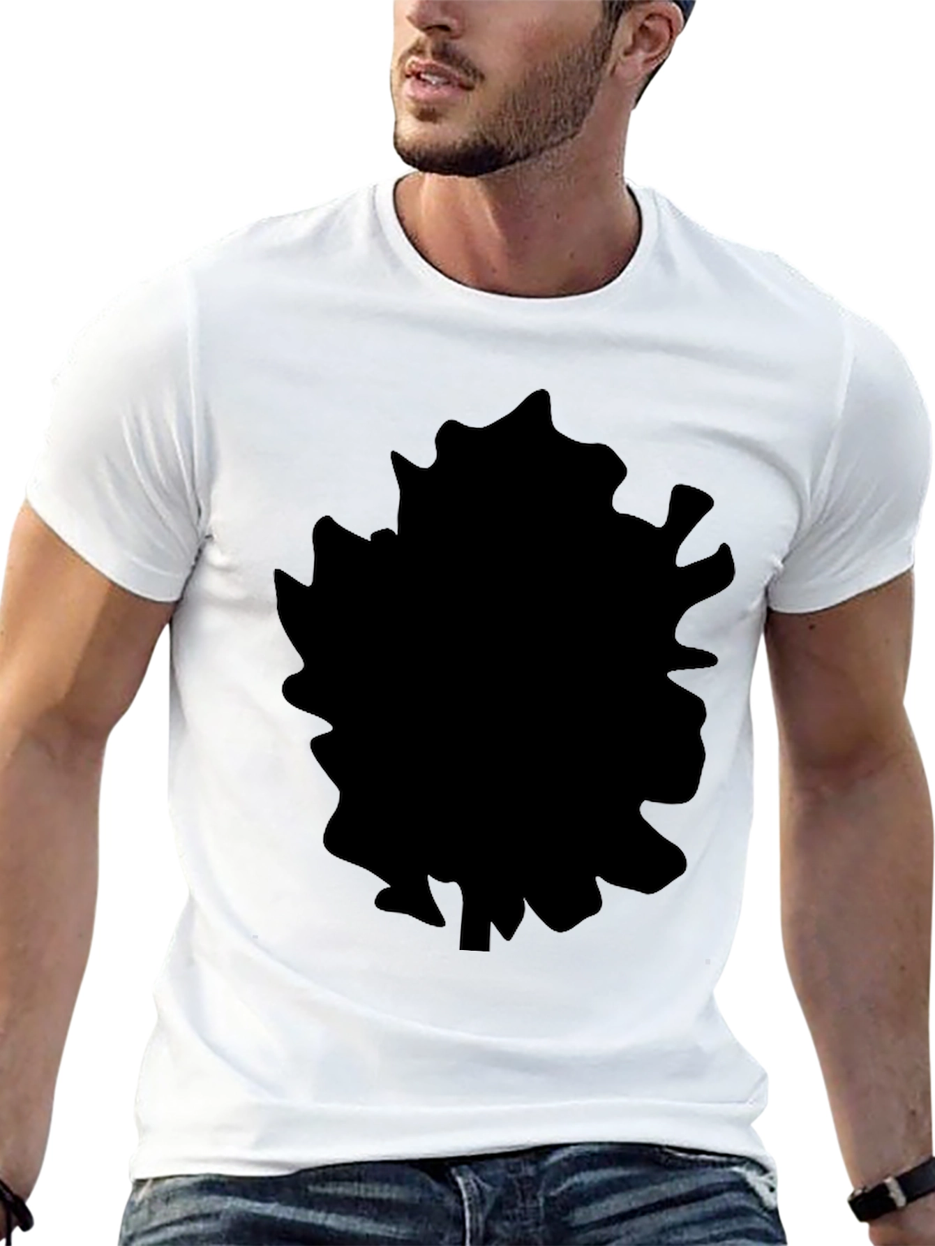 Mens Black Crew Neck Short Sleeve T-Shirt