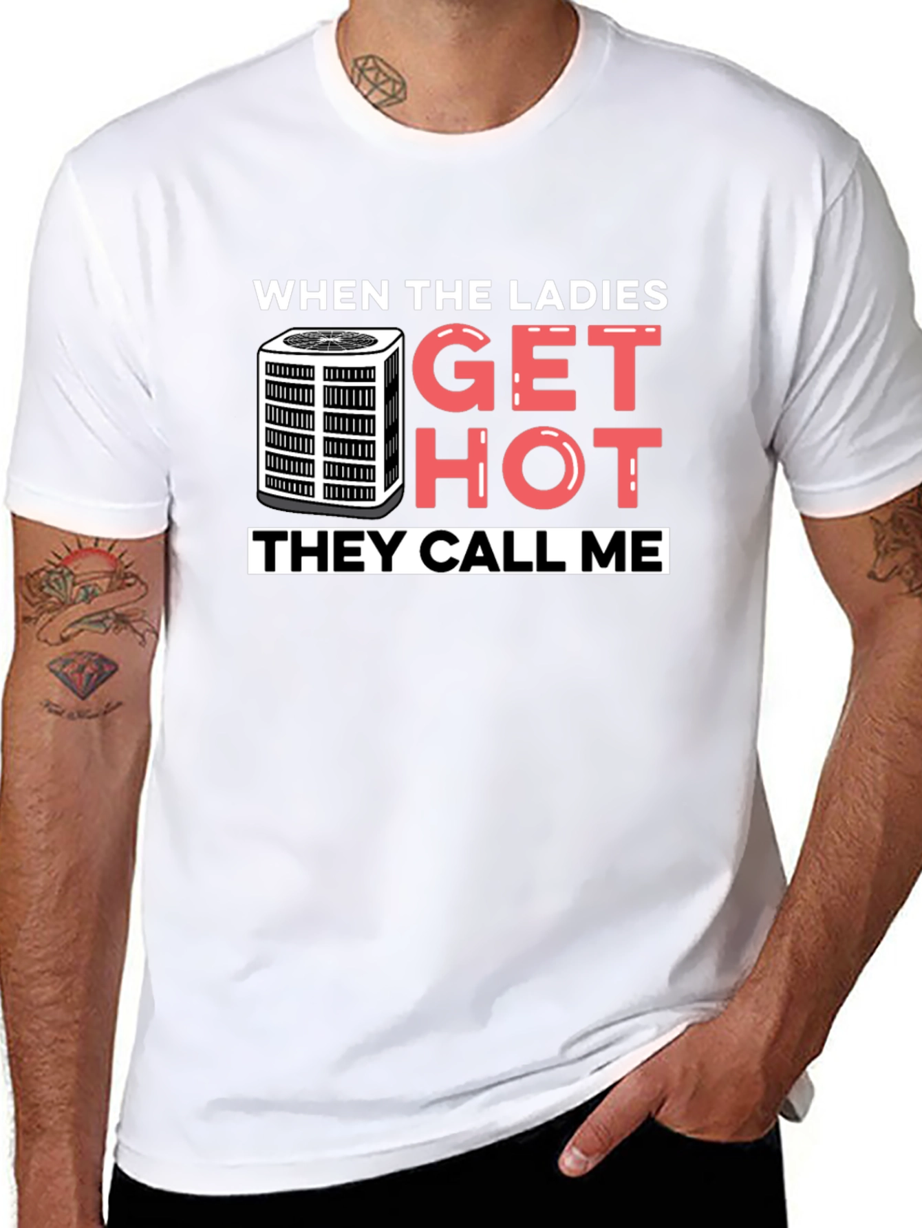 When Ladies Get Hot T-Shirt - HVAC Humor
