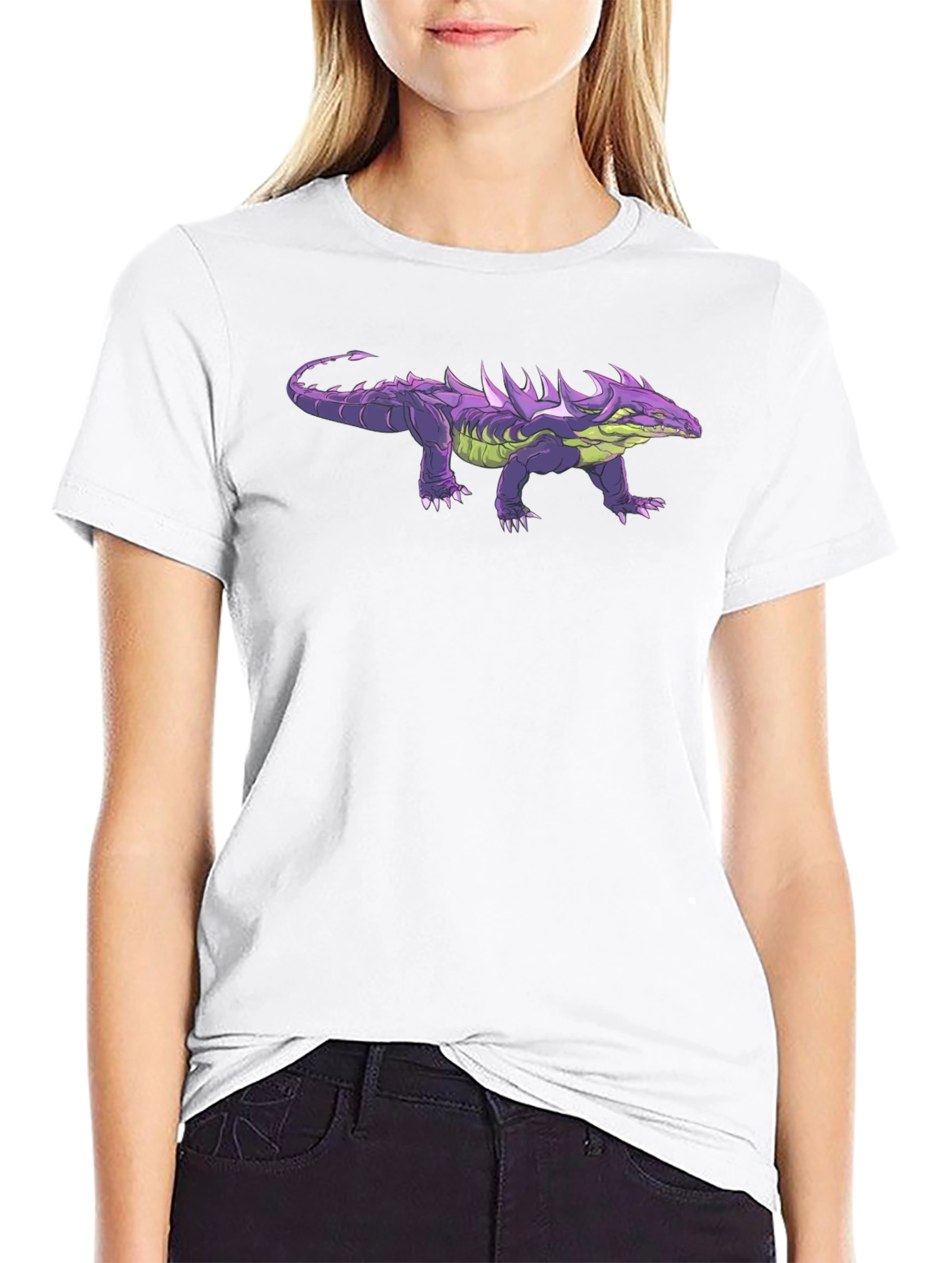 Cool Reptile Graphic Black T-Shirt