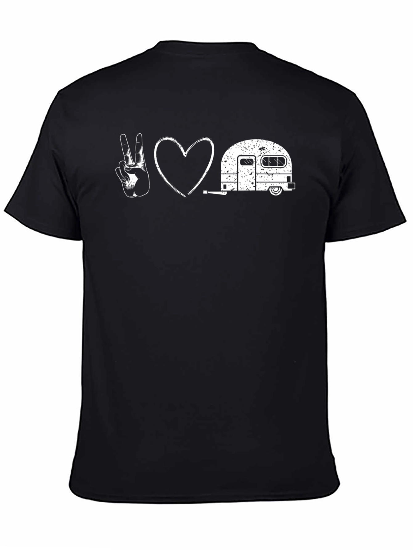Peace Love Camping Black T-Shirt