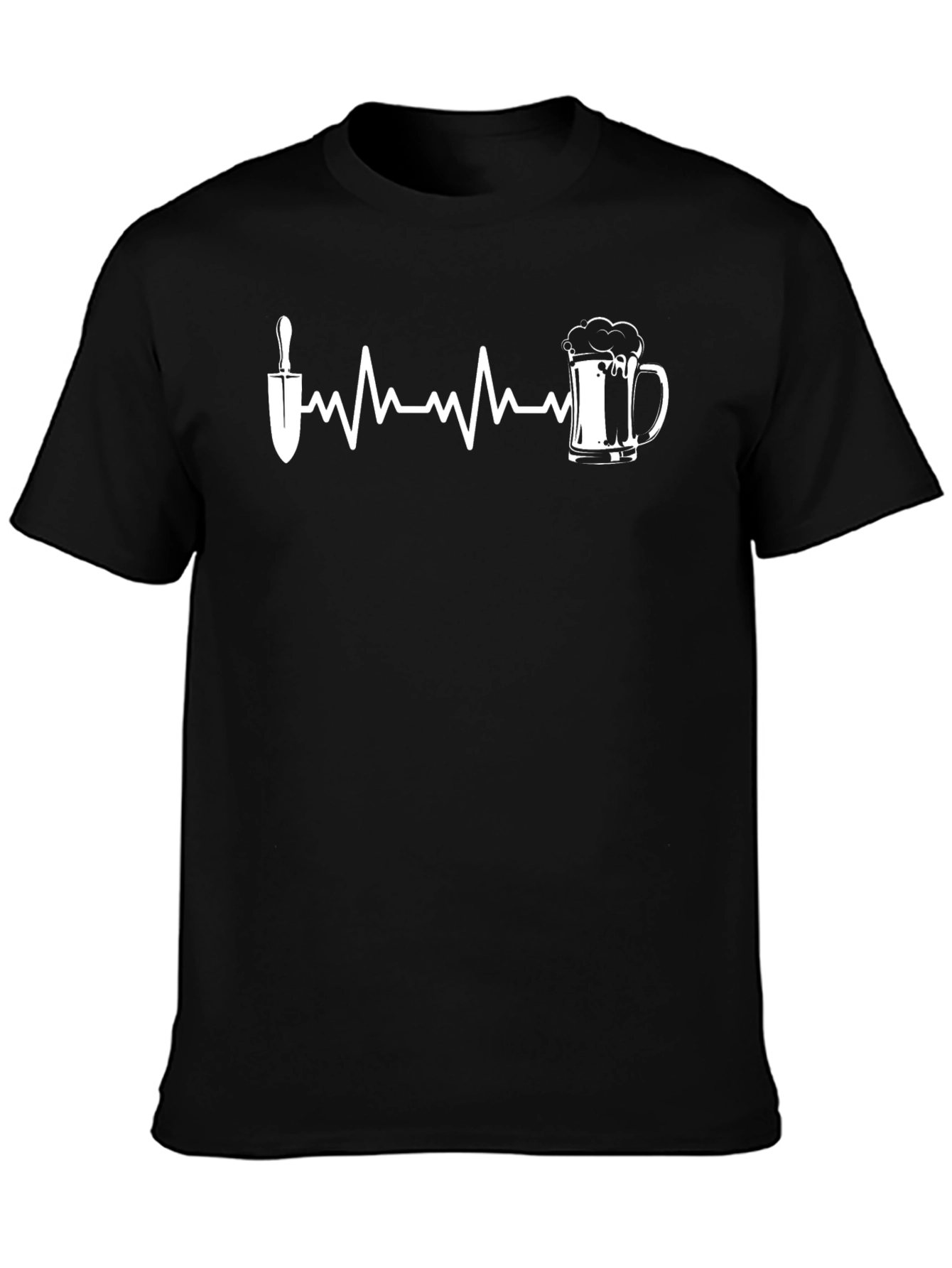Gardening & Beer Heartbeat Graphic Tee