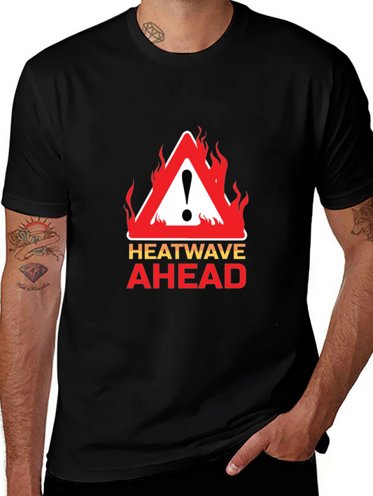 Heatwave Ahead Graphic Tee - Warning Sign Design