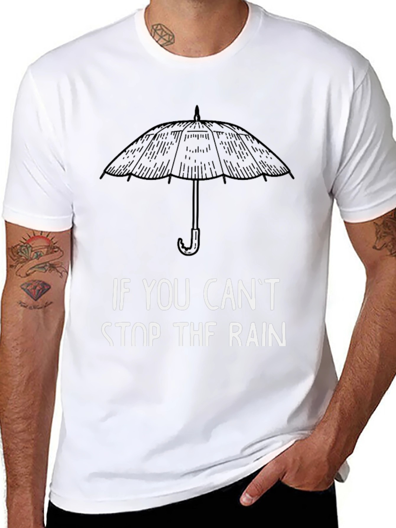 Umbrella Quote T-Shirt - Stop the Rain