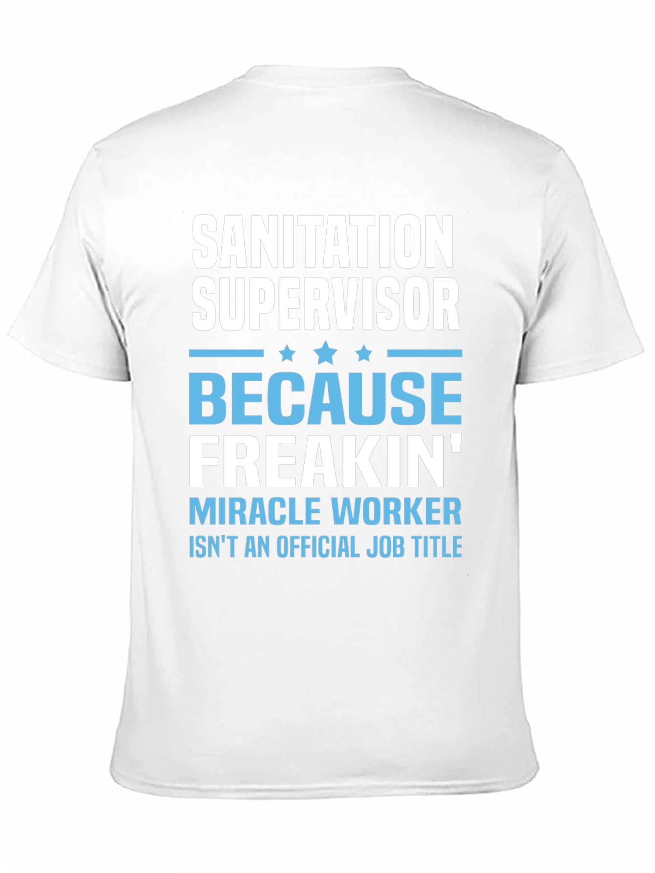 Sanitation Supervisor Novelty T-Shirt