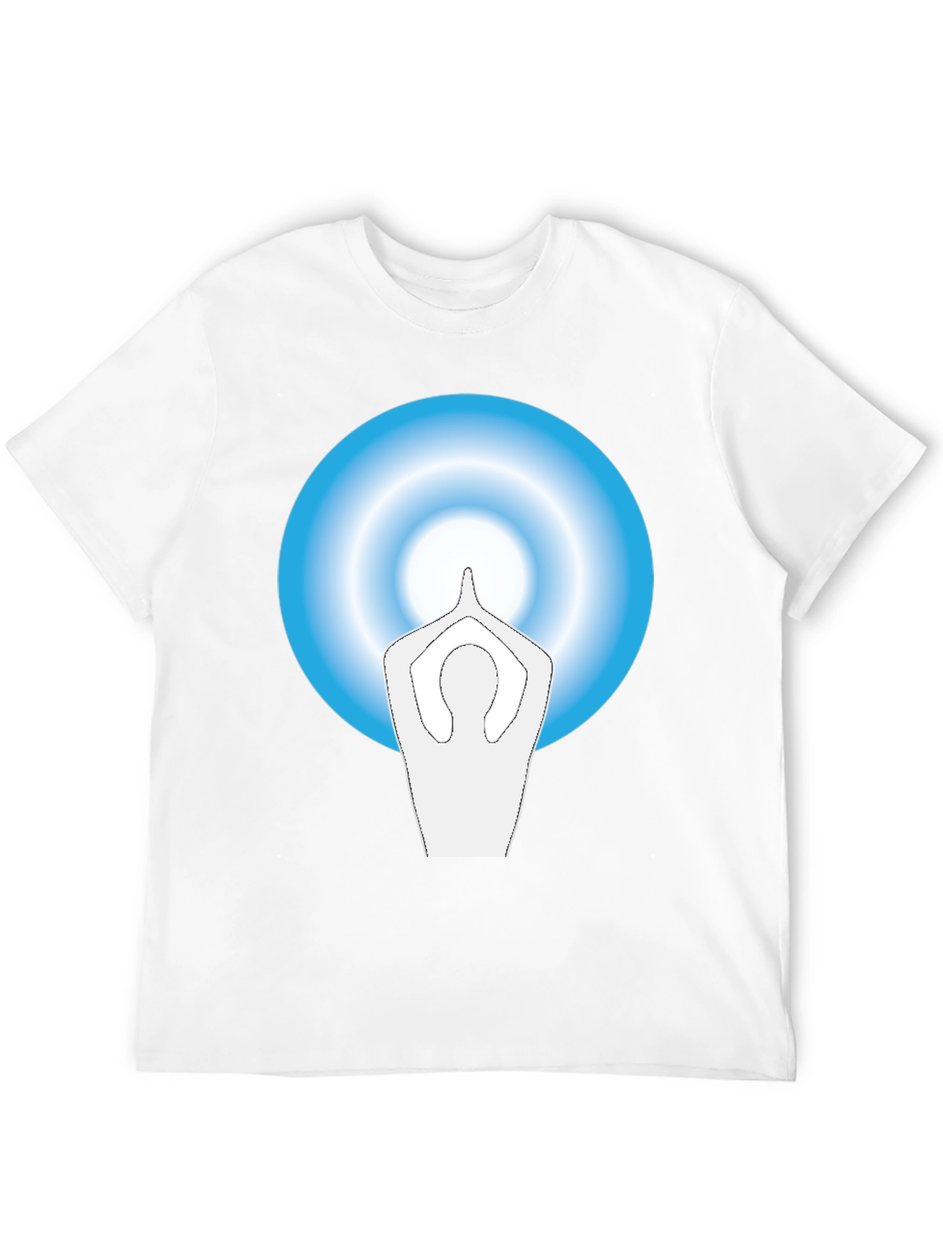 Zen Black Tee with Yoga Silhouette Graphic