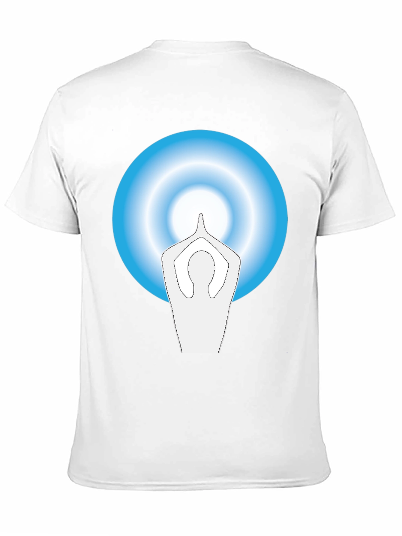 Zen Black Tee with Yoga Silhouette Graphic