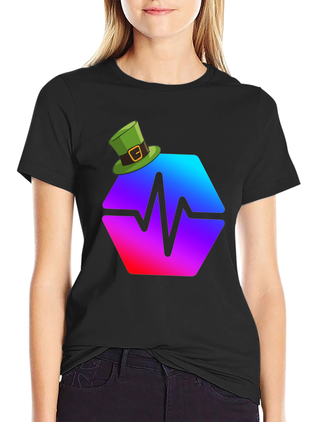 St. Patricks Day Pulse Hex T-Shirt