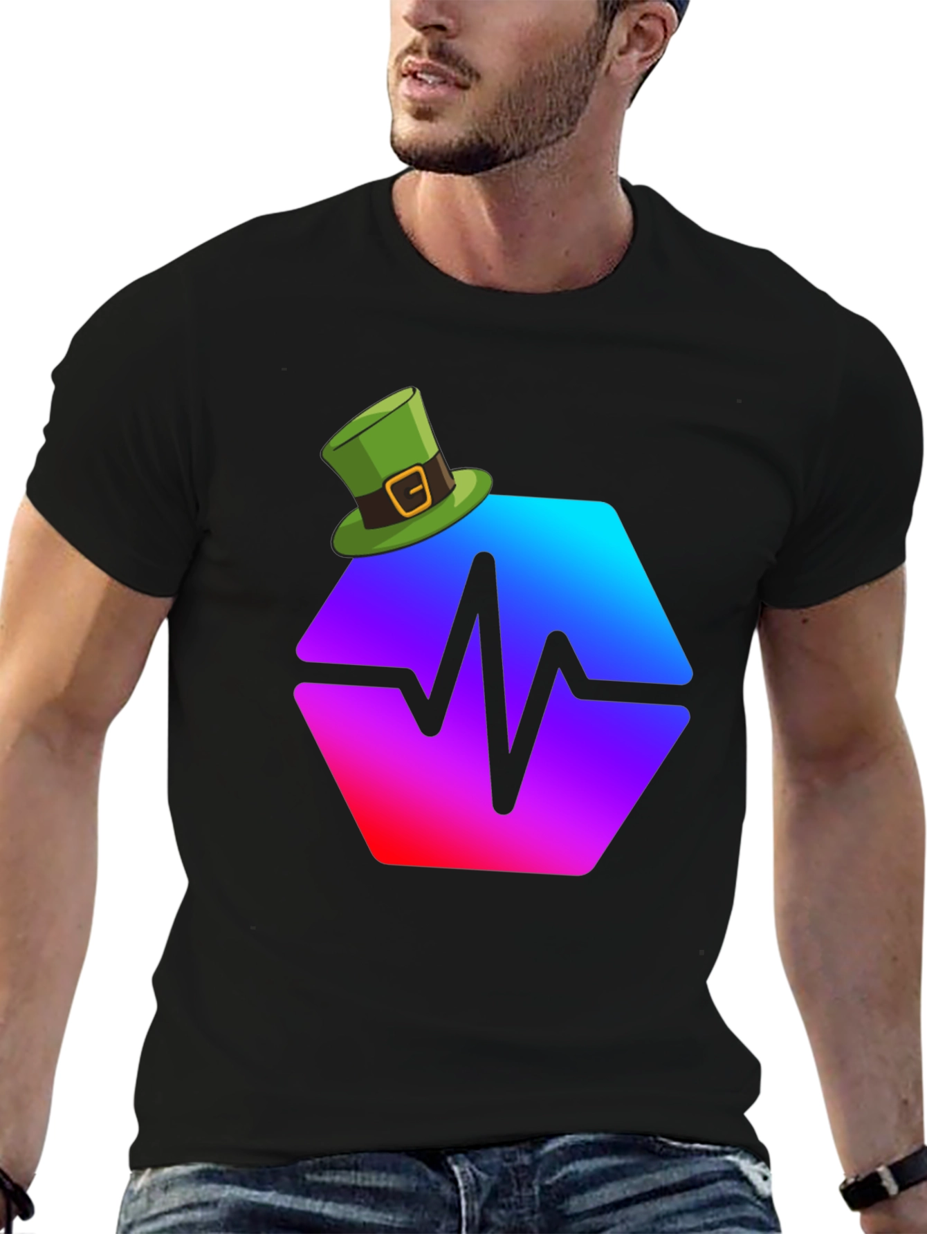 St. Patricks Day Pulse Hex T-Shirt