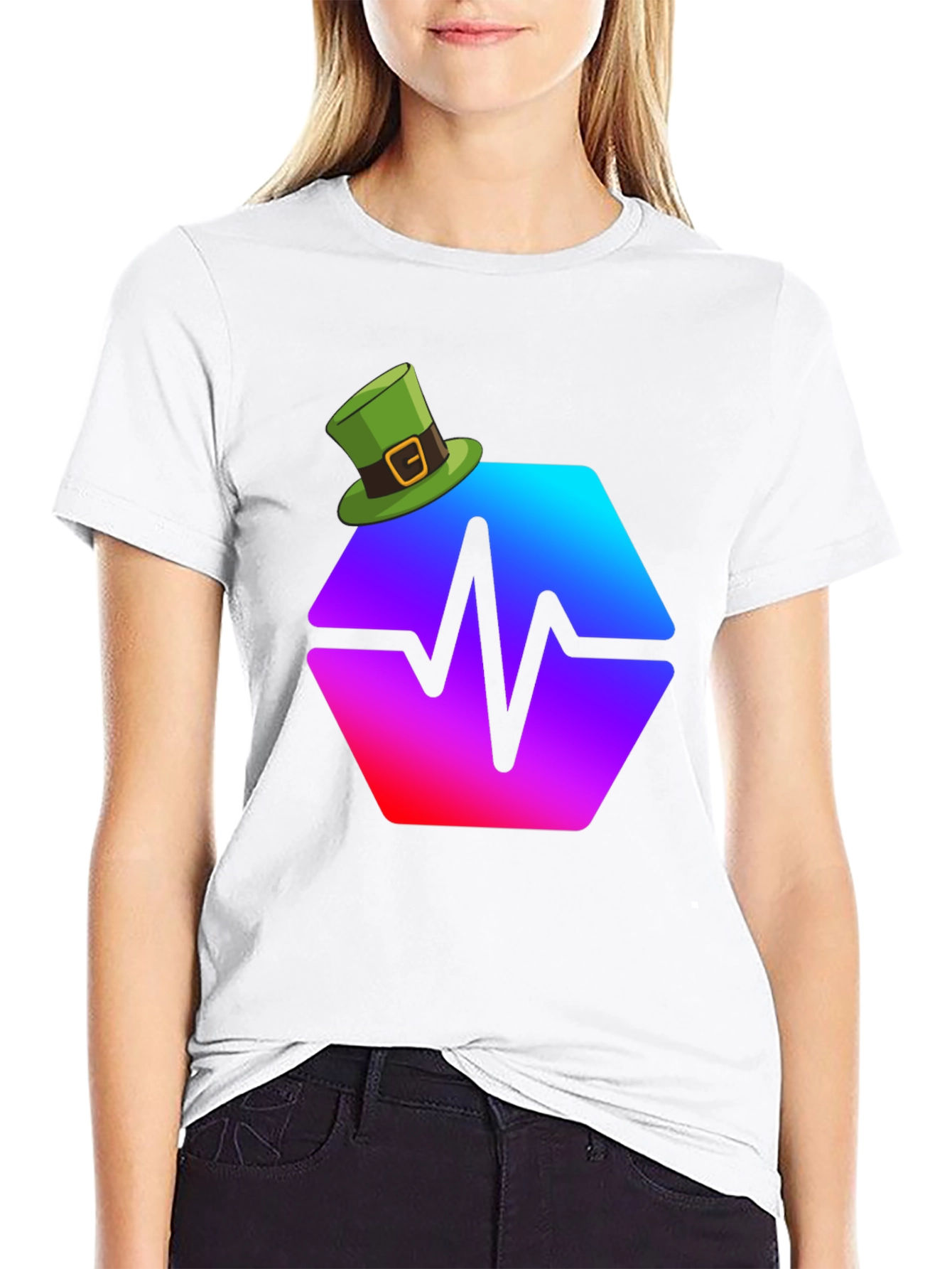 St. Patricks Day Pulse Hex T-Shirt